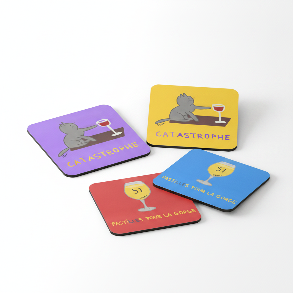 Lot de 2 sous-verres