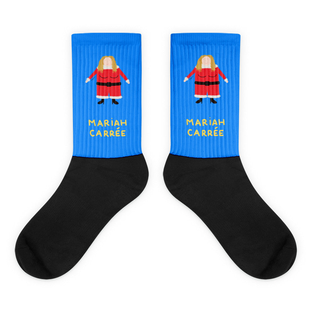 All I want for Christmas is ... cette paire de chaussettes !

Cette année pour Noël, on sort des sentiers battus, on casse les codes, changeons des traditionnelles boules de Noël et mettons à nos pieds Mariah Carrée. Peut également servir de réceptacle à cadeau pour ceux qui aiment recevoir leurs cadeaux dans une chaussette, mais sa capacité n'est pas extensible, on préfère prévenir.