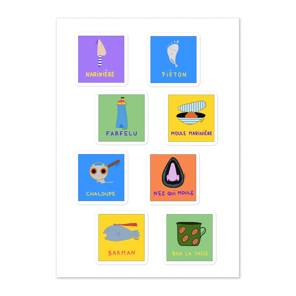Bain de minuit ou baignade en famille, l'été est synonyme pour toi de plage et sable chaud. A défaut de toujours embarquer avec toi une planche de surf, prends plutôt cette planche de stickers pour te rappeler toute l'année ton bronzage perdu.

Si tu as 2 mains gauches (ou 2 mains droites pour les gaucher.ère.s) sache que la pose est rapide & sans bulles et chaque autocollant offre une résistance de 2 à 3 ans et est repositionnable.