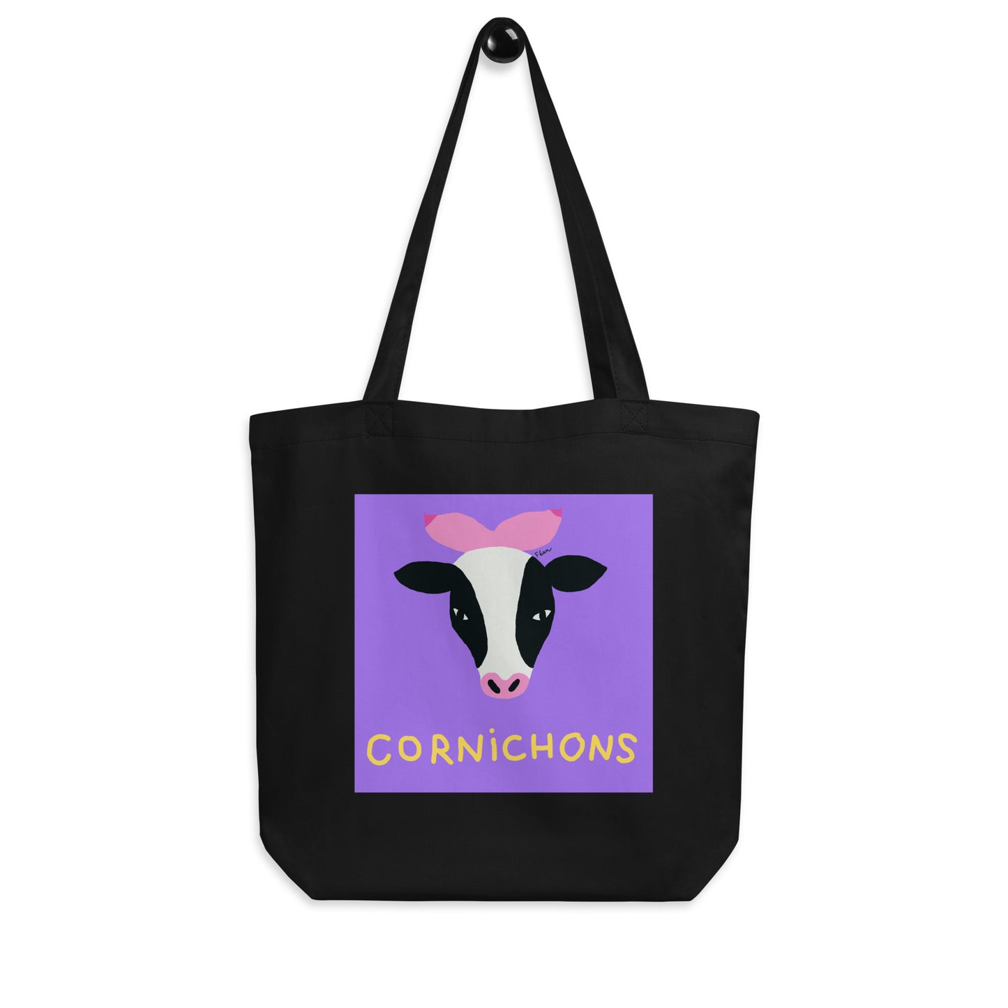Tote Bag "cornichons" en coton bio