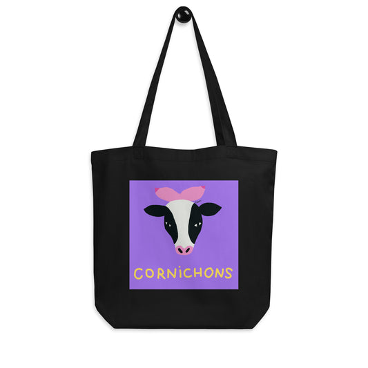 Tote Bag "cornichons" en coton bio