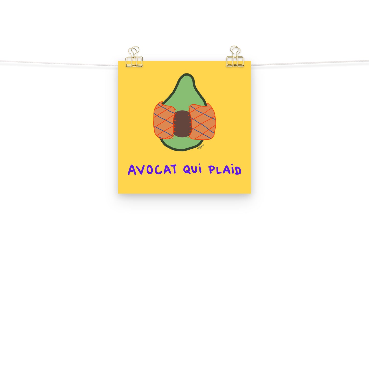 Poster "avocat qui plaid" 2