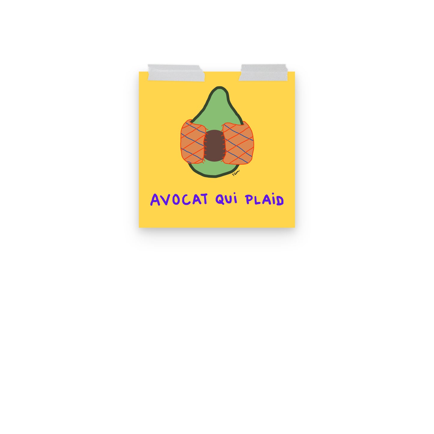 Poster "avocat qui plaid" 2