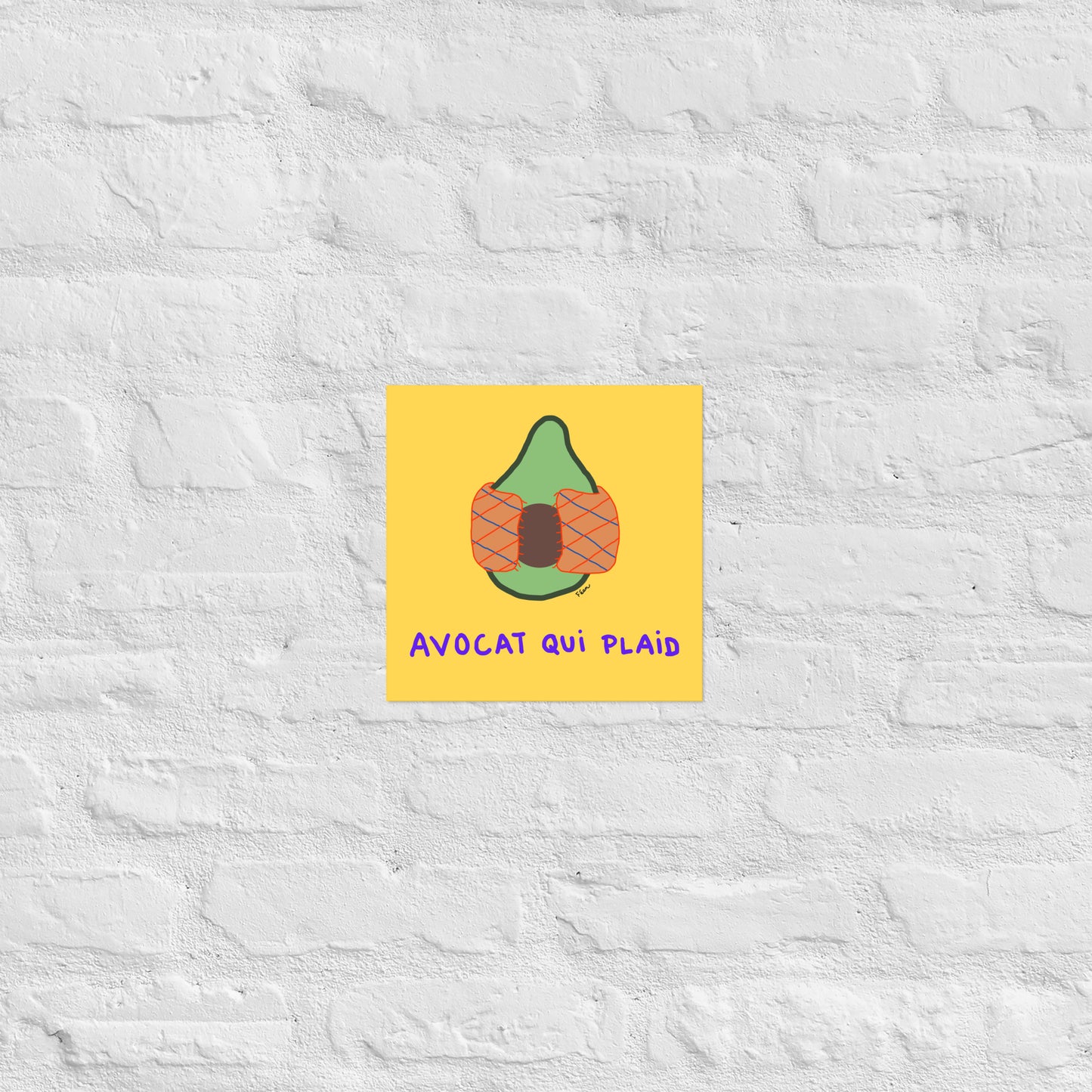 Poster "avocat qui plaid" 2