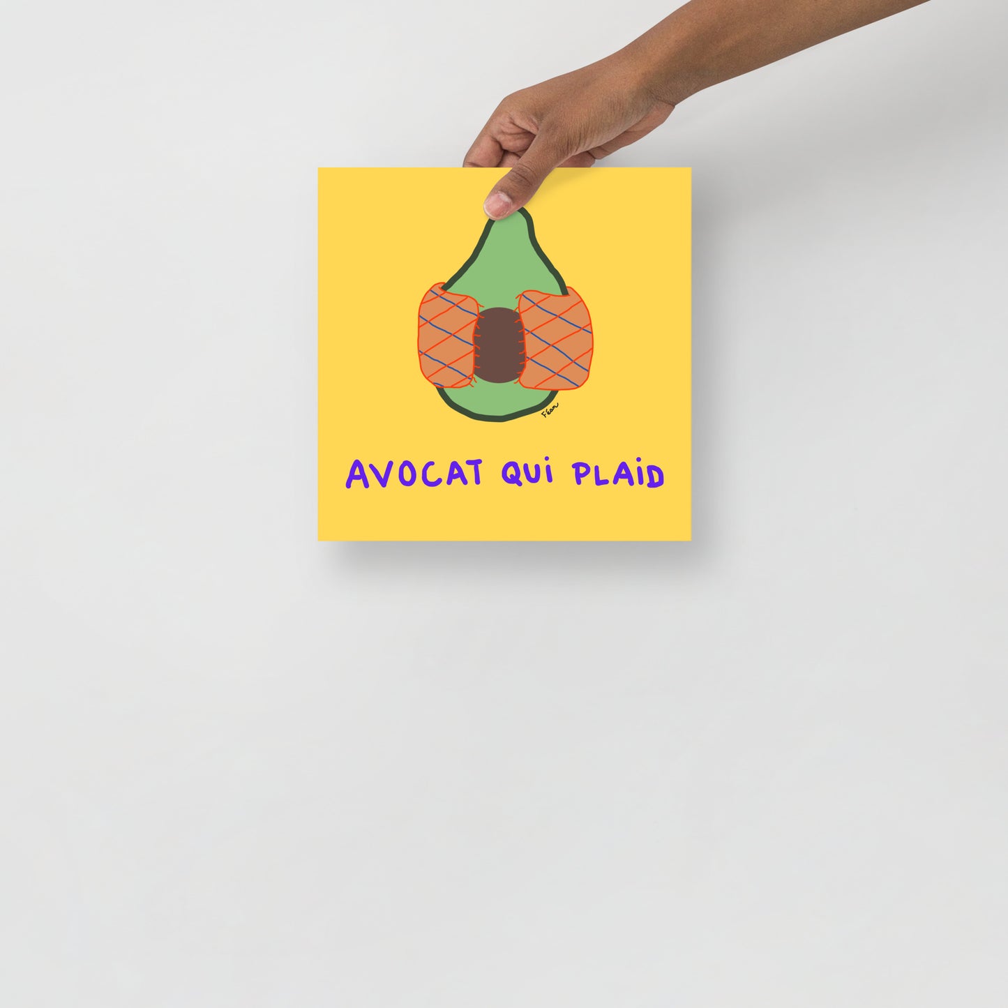 Poster "avocat qui plaid" 2