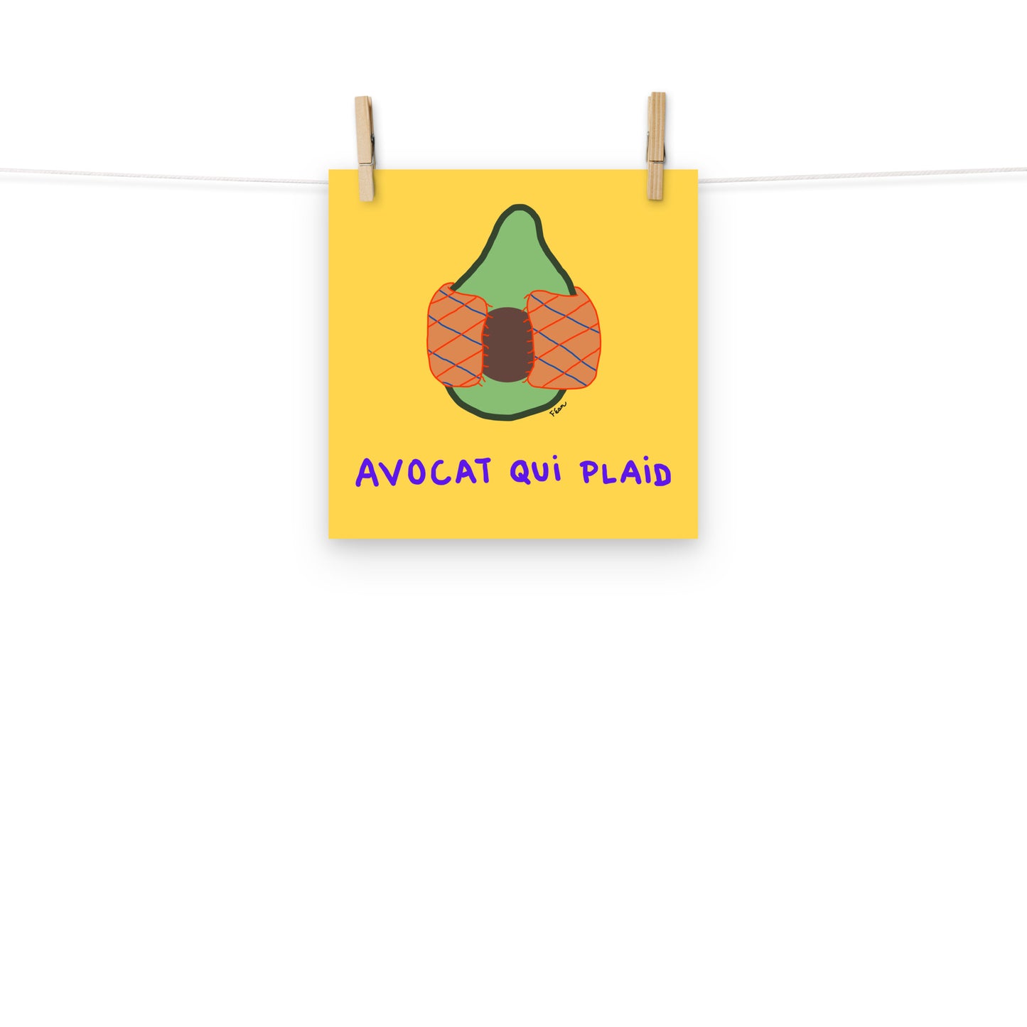 Poster "avocat qui plaid" 2