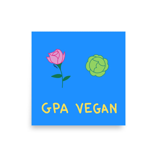 Poster "GPA vegan"