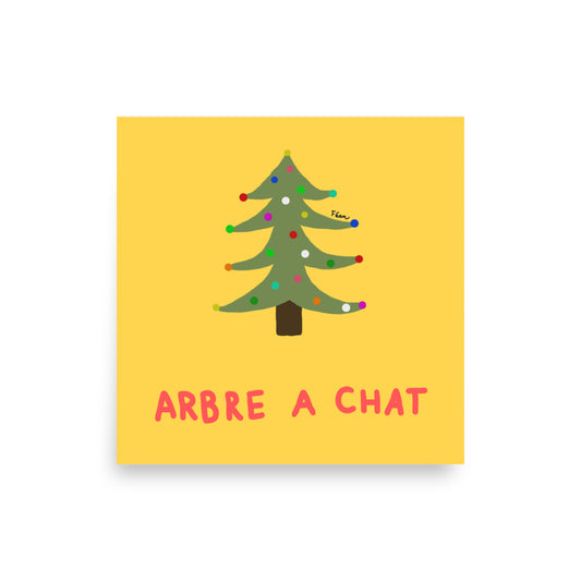 Poster "arbre à chat"