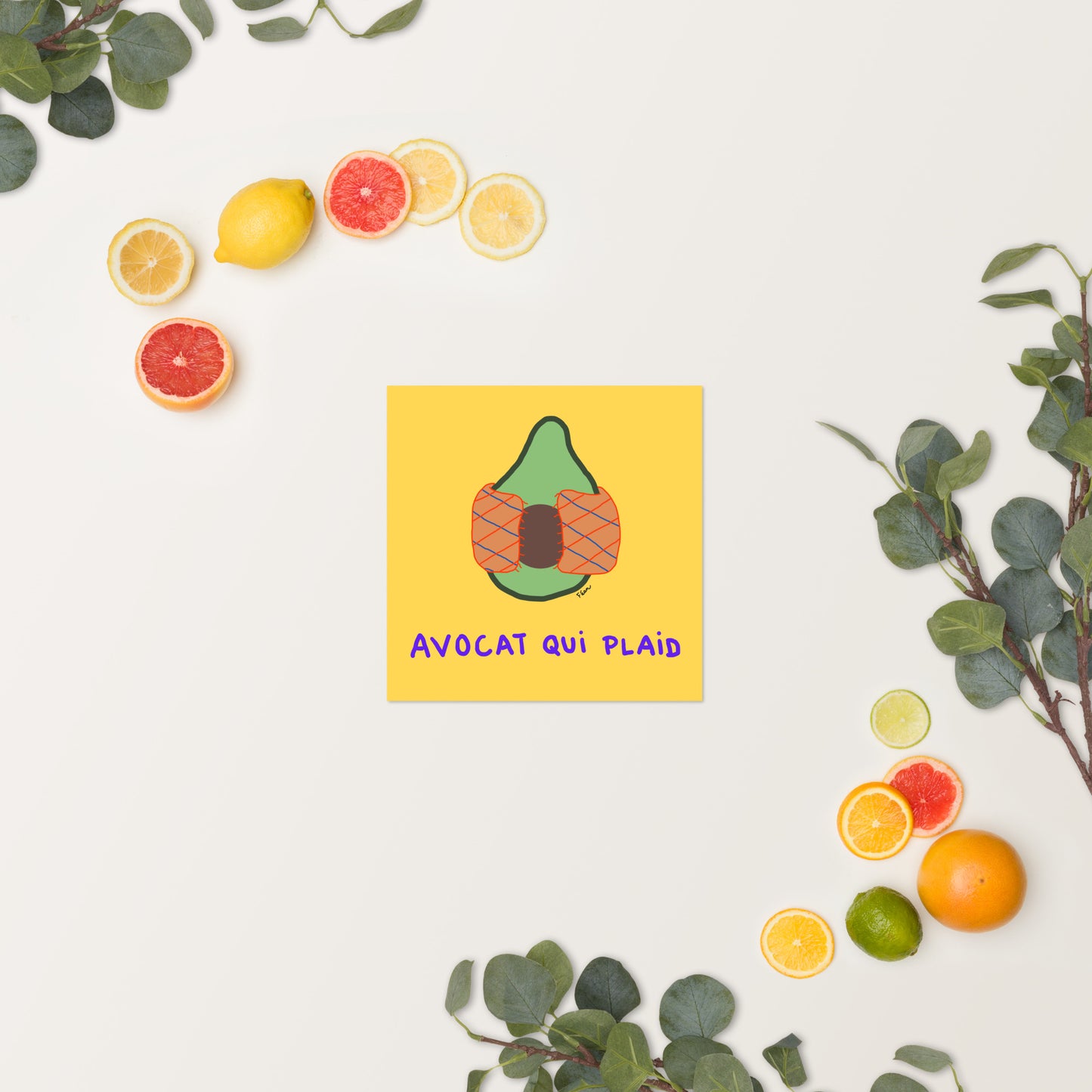 Poster "avocat qui plaid" 2