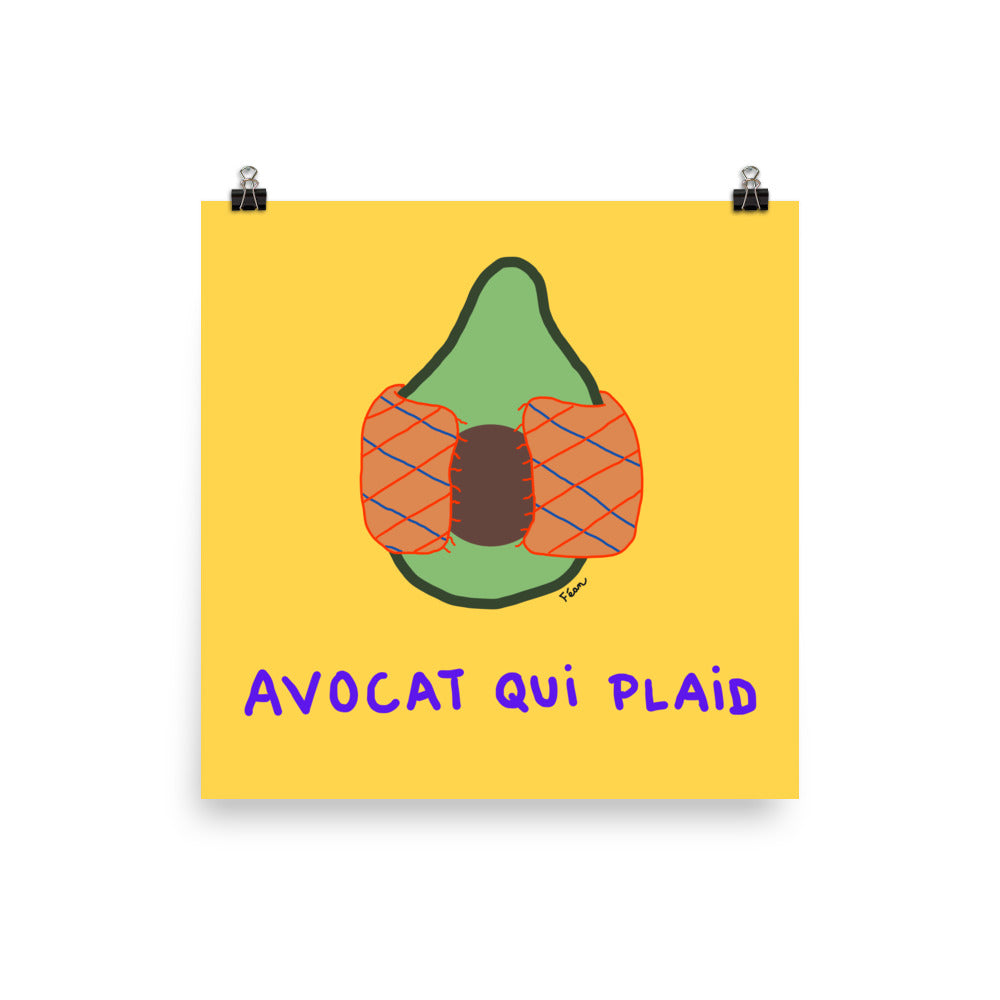Poster "avocat qui plaid" 2