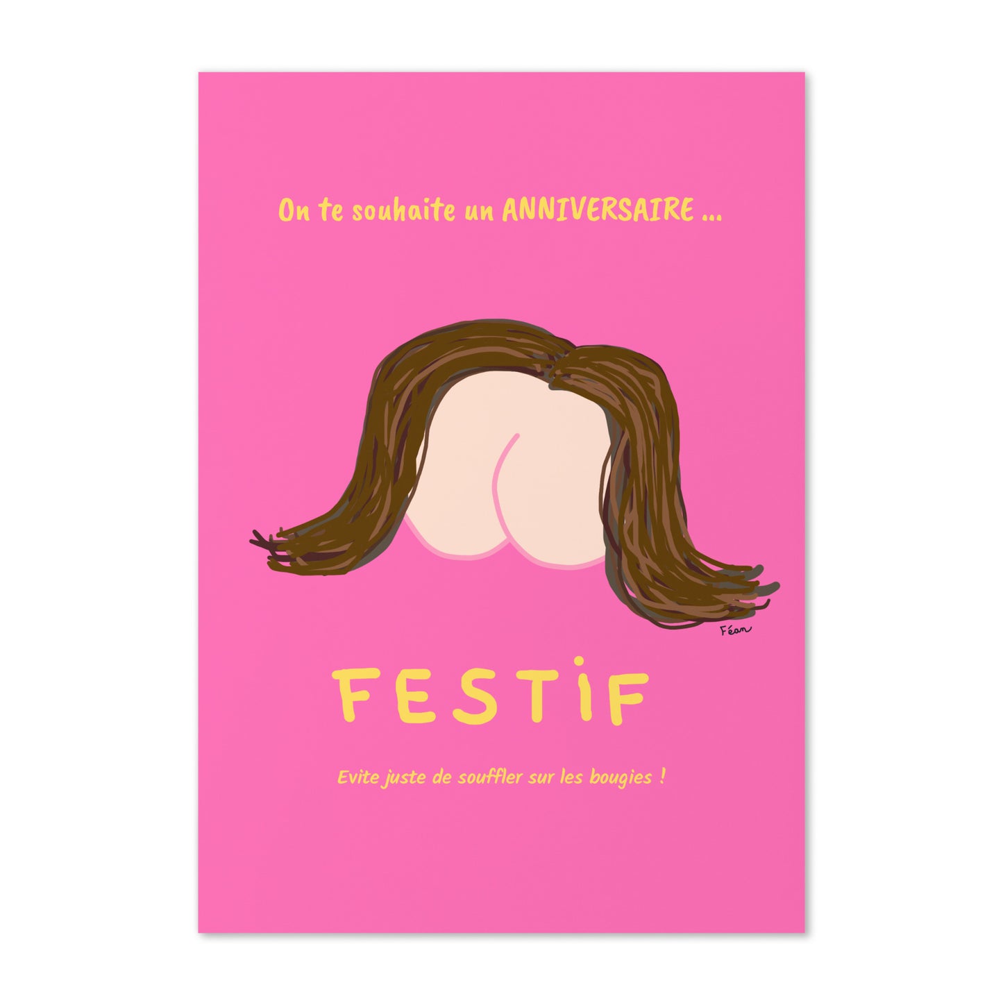 Grande carte d'anniversaire "Festif"