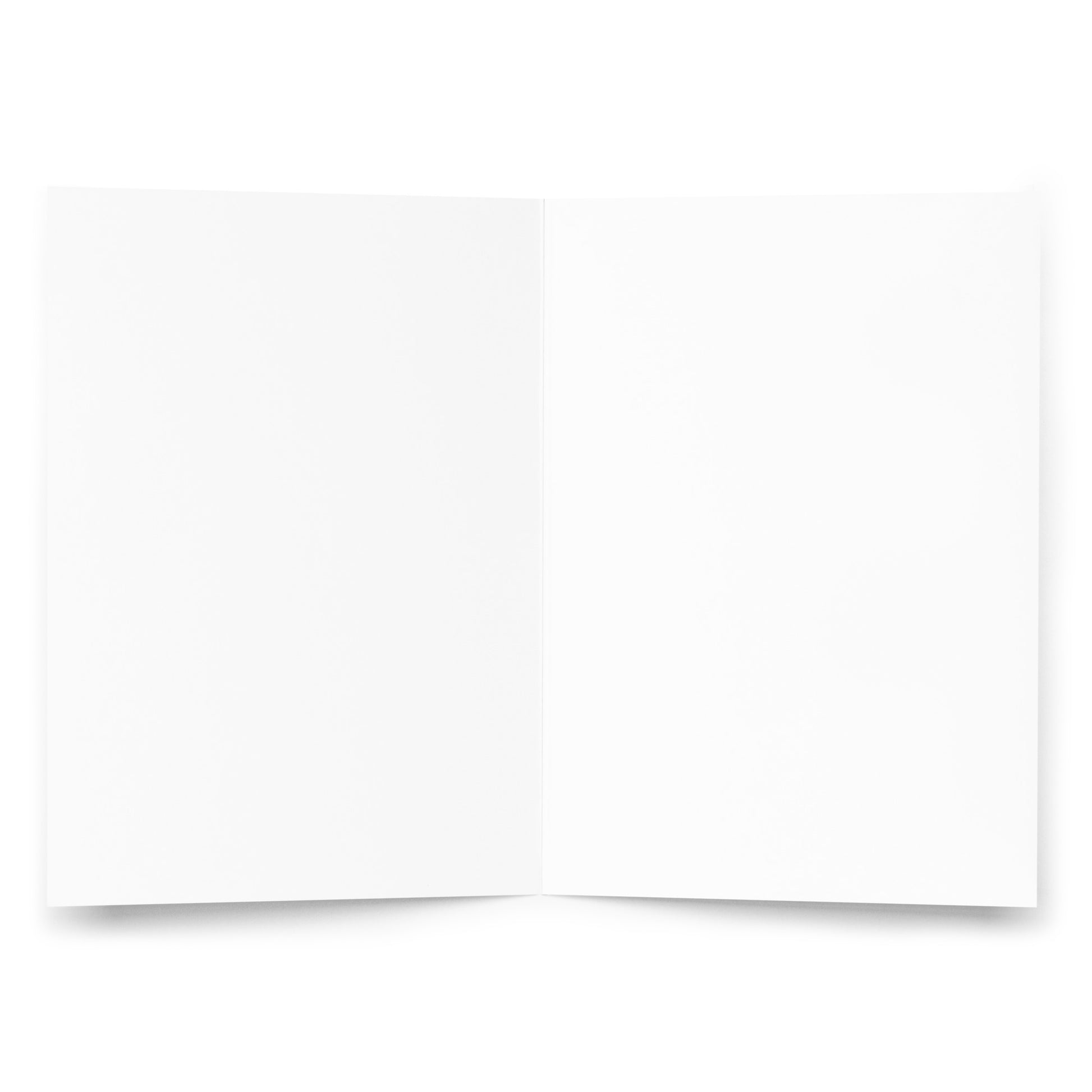 Grande carte de vœux A5 Motdules rose - intérieur blanc