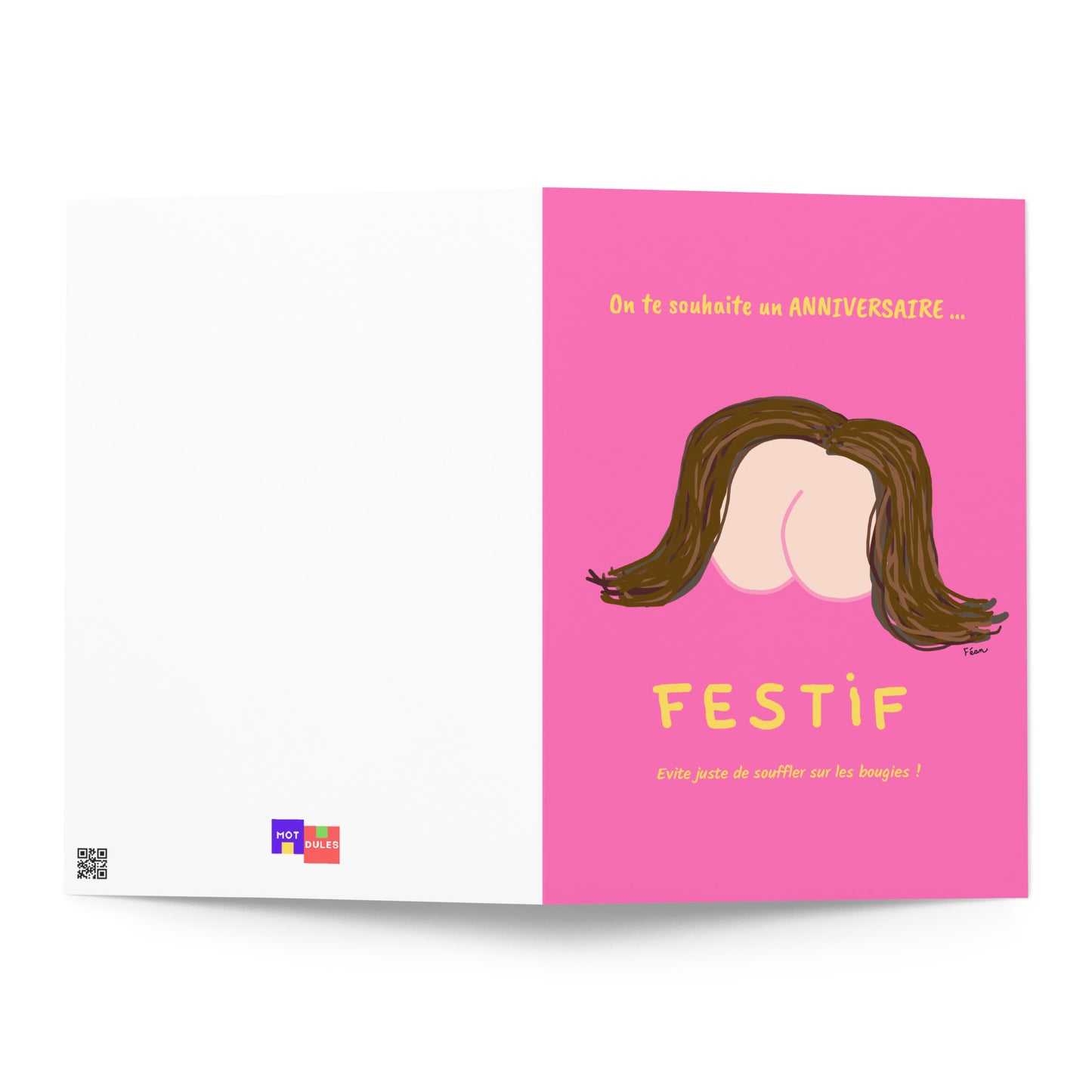 Grande carte d'anniversaire "Festif"