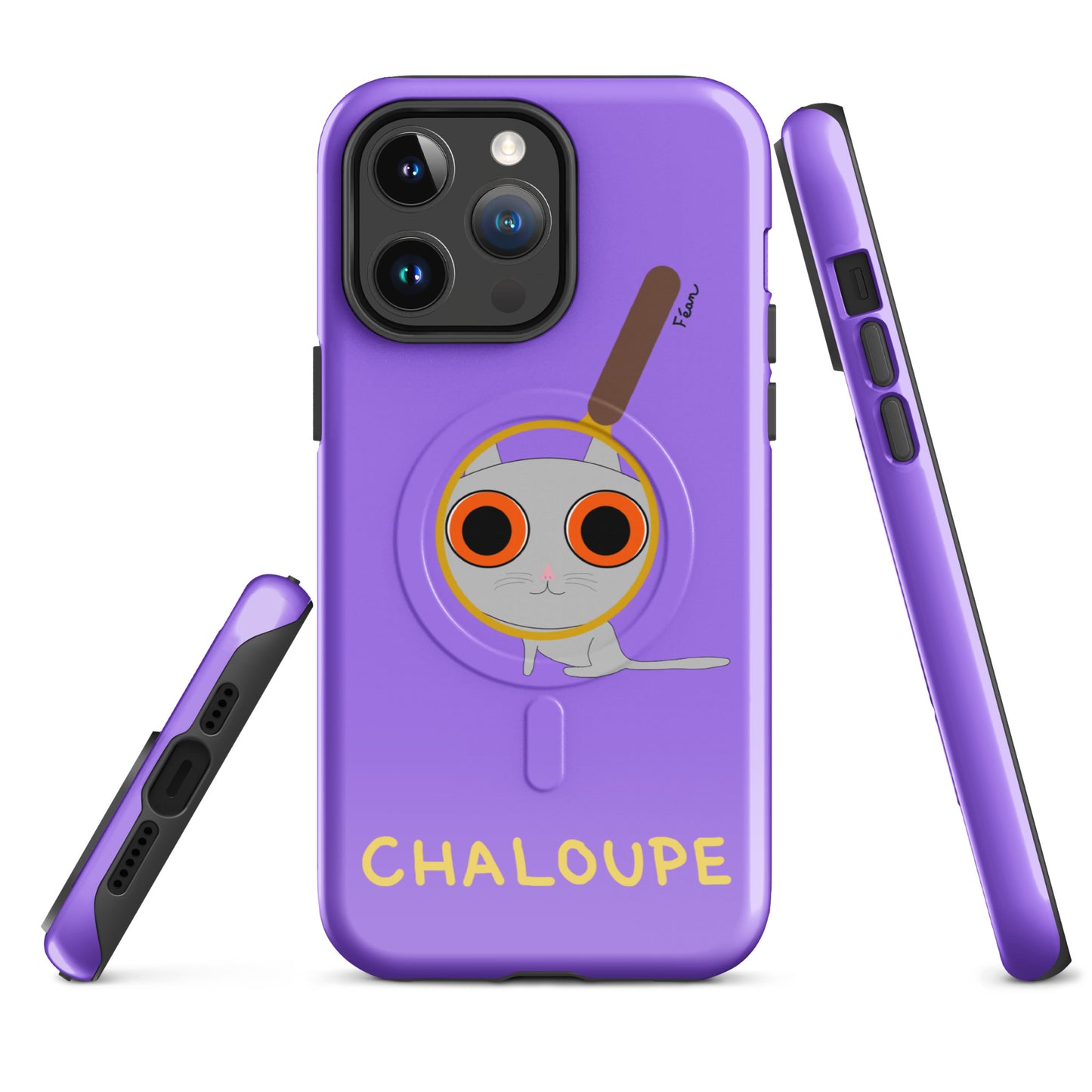Coque solide pour iPhone® avec MagSafe® "chaloupe" finition glossy