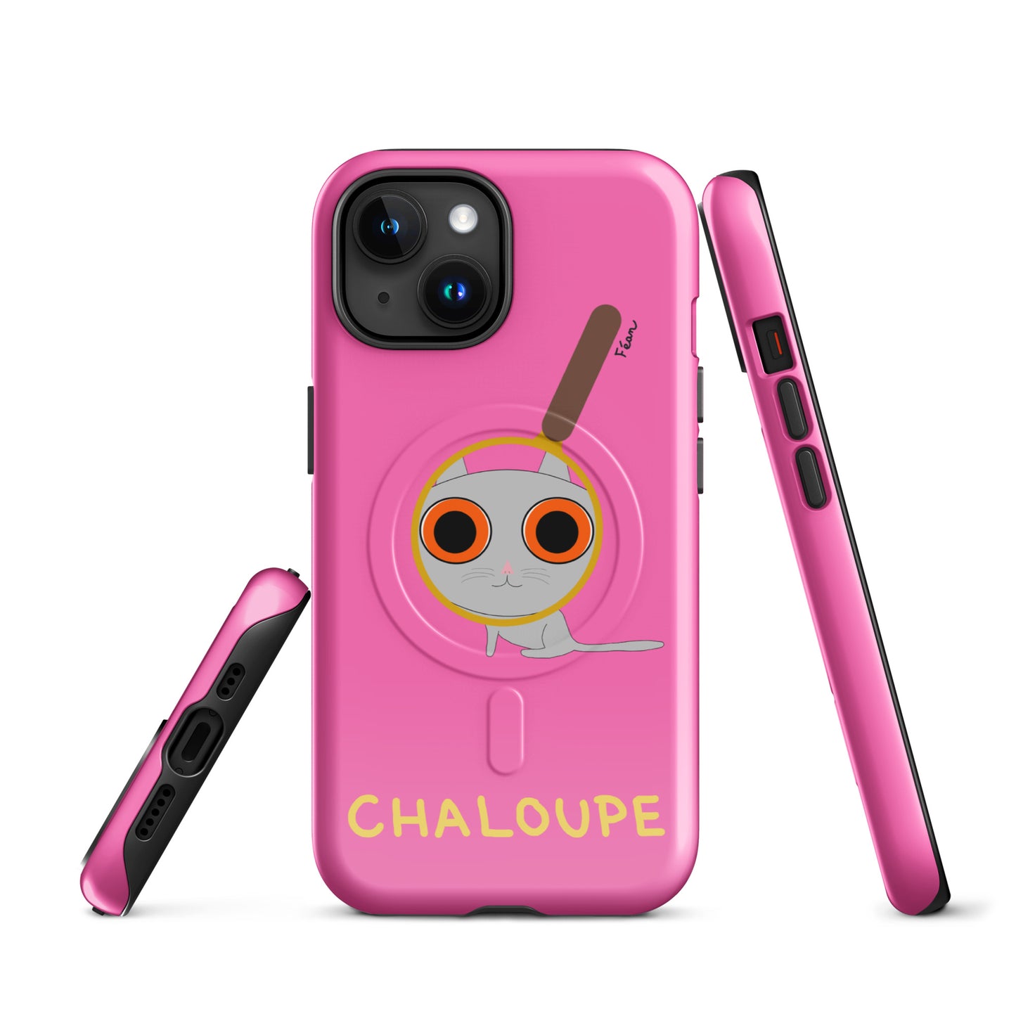 Coque solide pour iPhone® avec MagSafe® "chaloupe" finition glossy