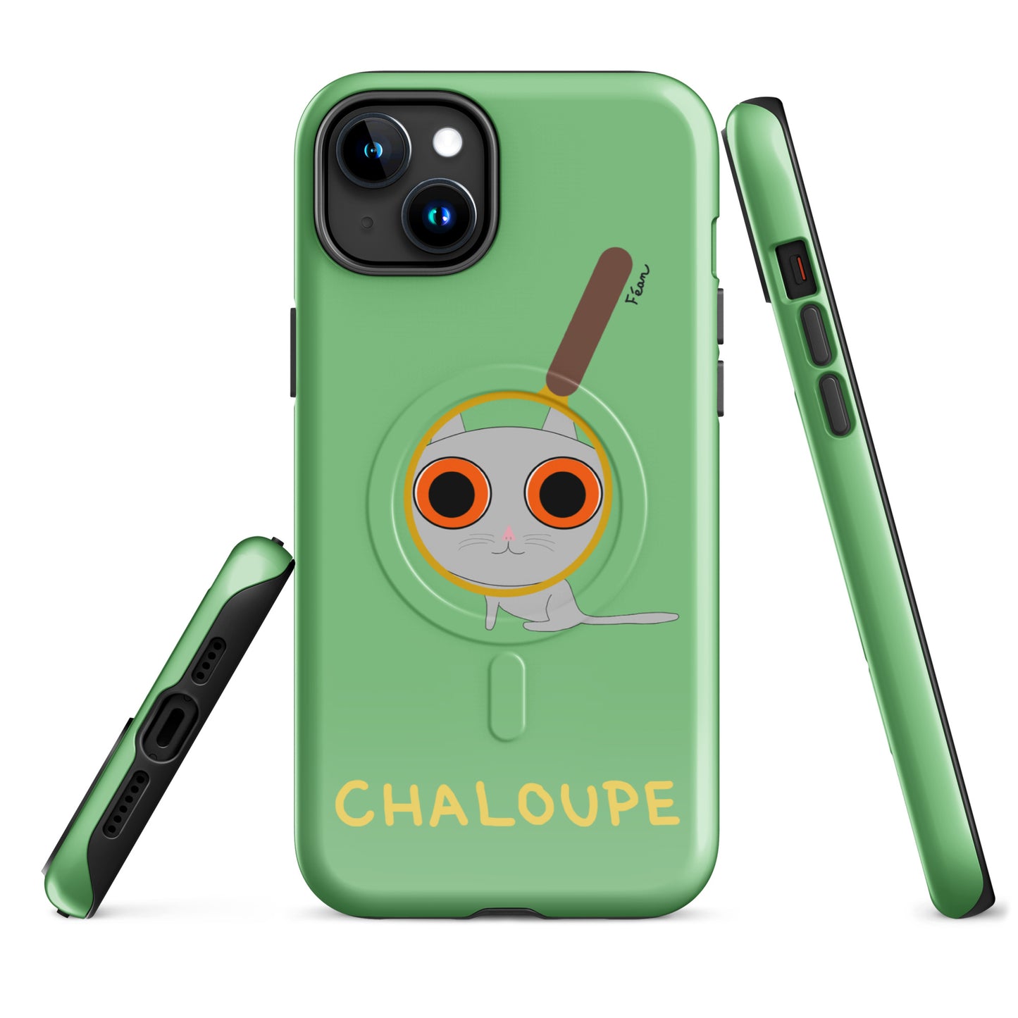Coque solide pour iPhone® avec MagSafe® "chaloupe" finition glossy
