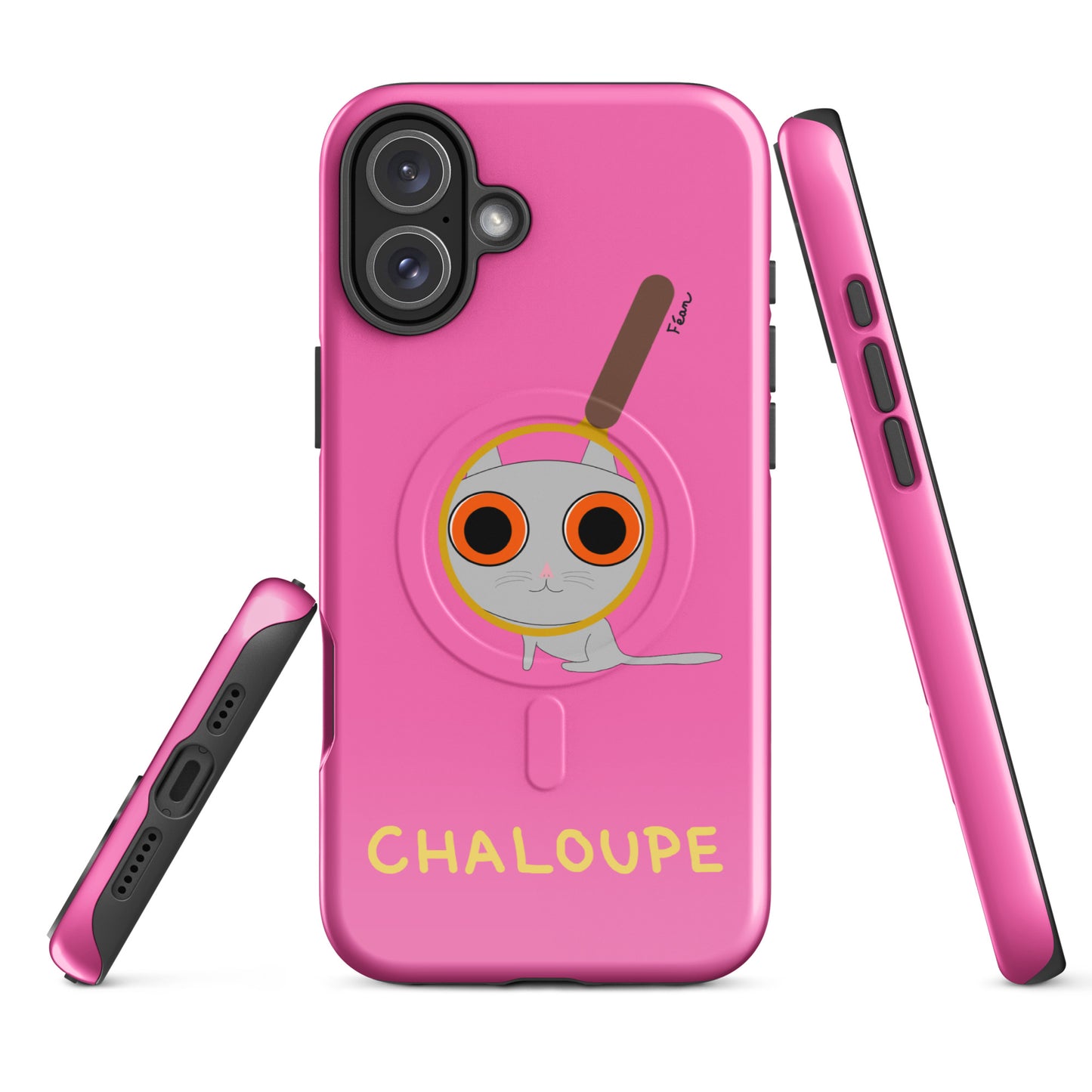 Coque solide pour iPhone® avec MagSafe® "chaloupe" finition glossy