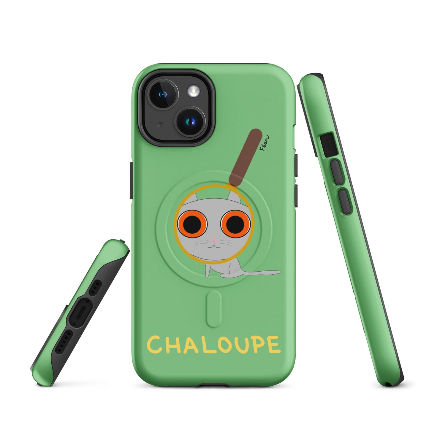 Coque solide pour iPhone® avec MagSafe® "chaloupe" finition mate