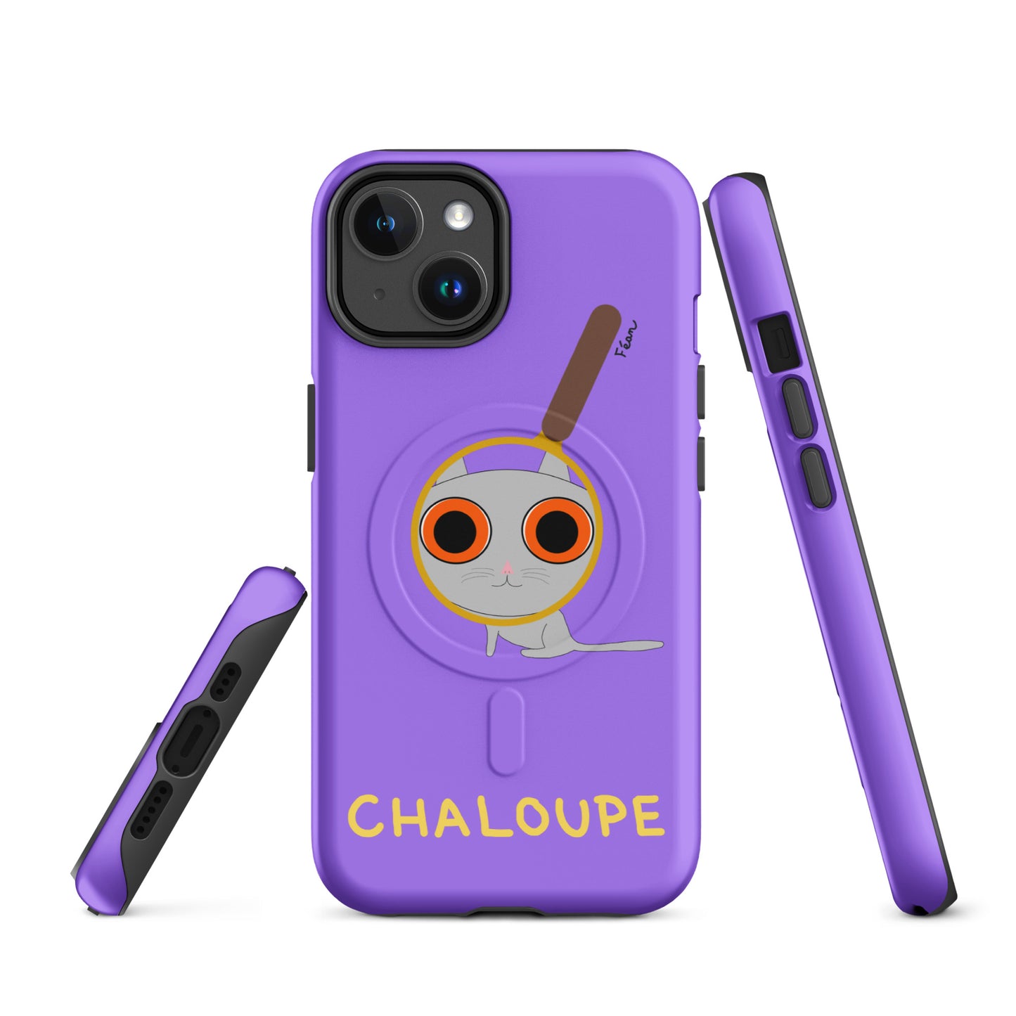 Coque solide pour iPhone® avec MagSafe® "chaloupe" finition mate