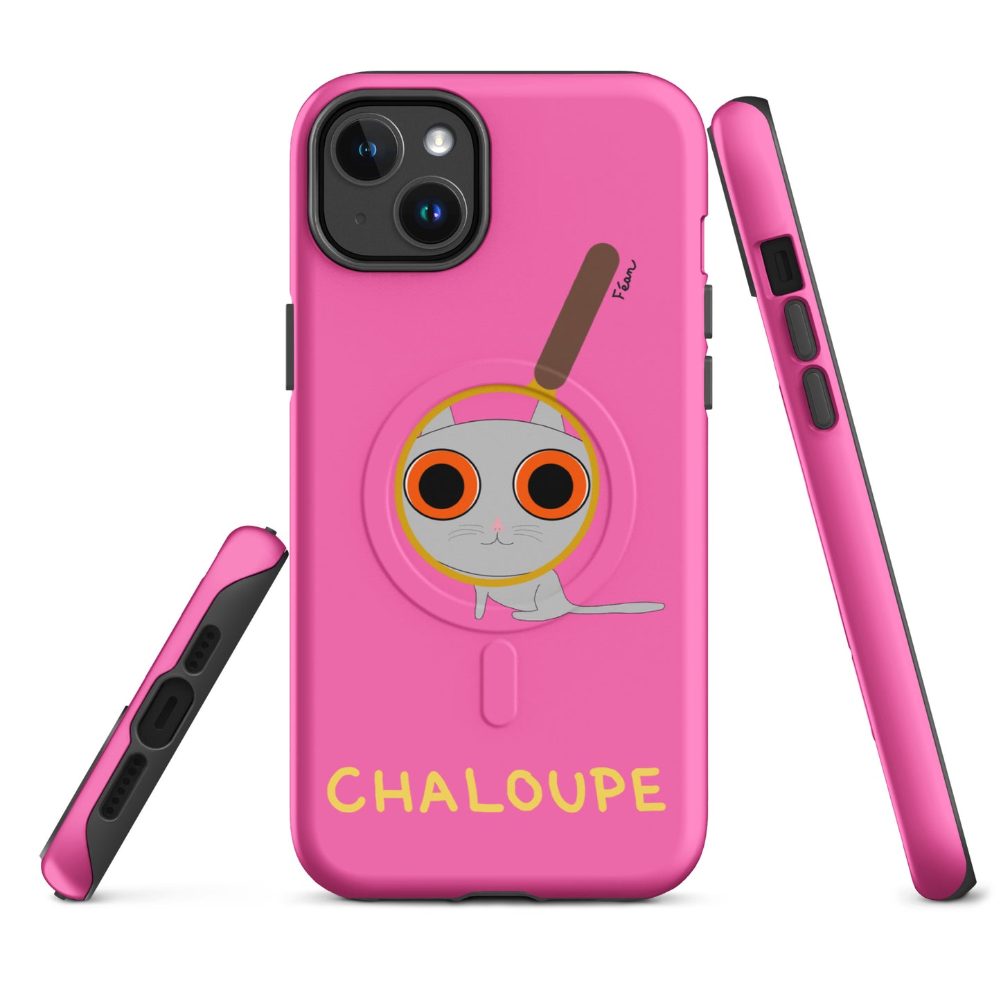 Coque solide pour iPhone® avec MagSafe® "chaloupe" finition mate