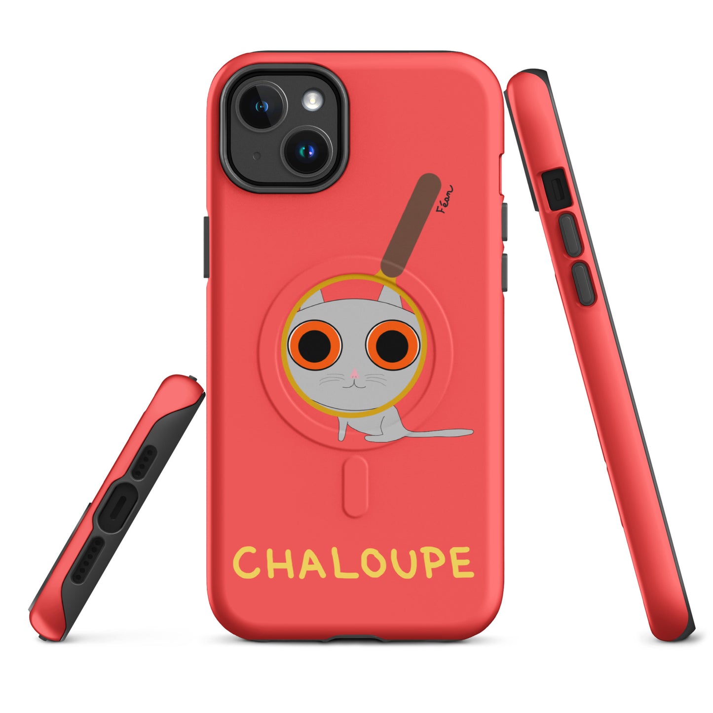 Coque solide pour iPhone® avec MagSafe® "chaloupe" finition mate