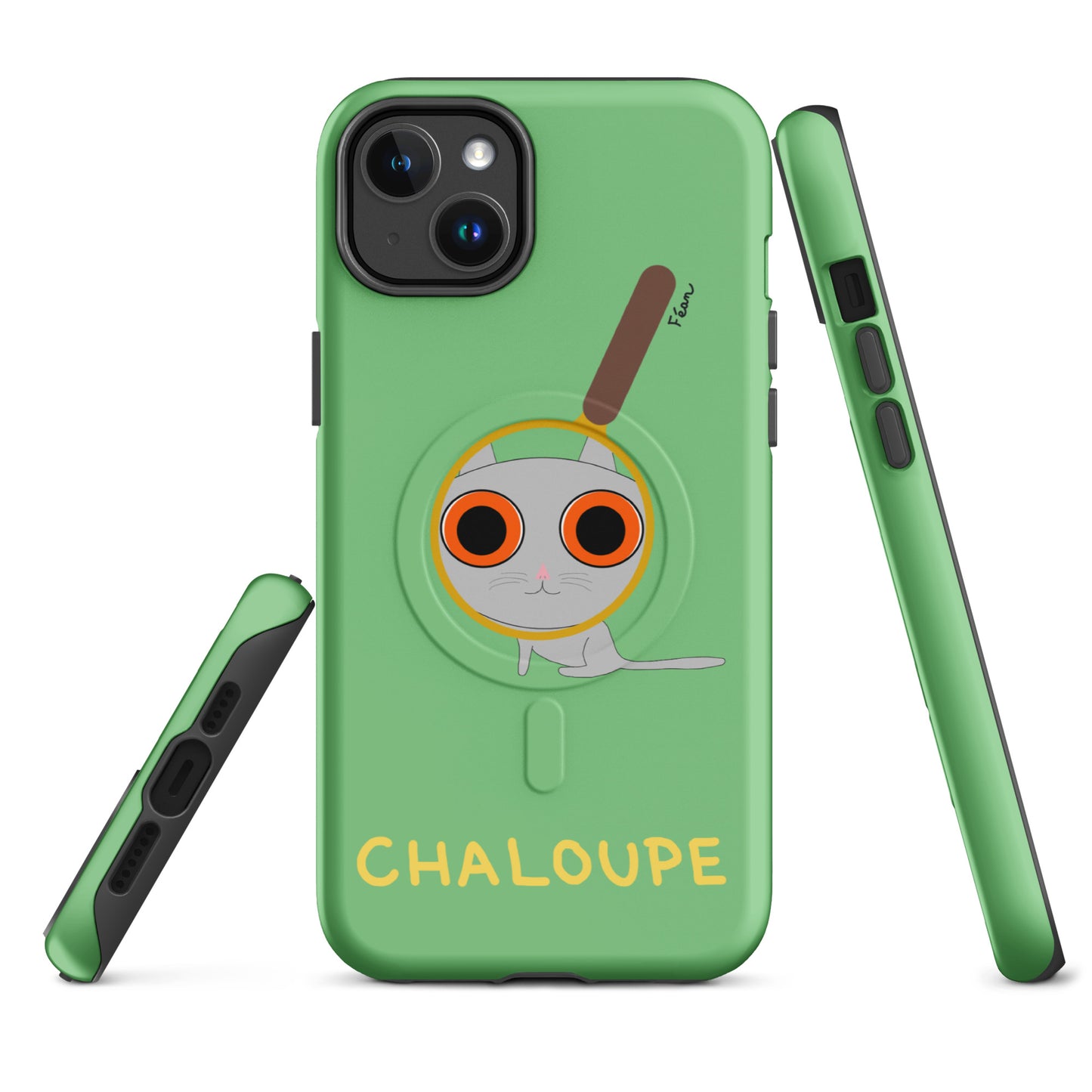 Coque solide pour iPhone® avec MagSafe® "chaloupe" finition mate