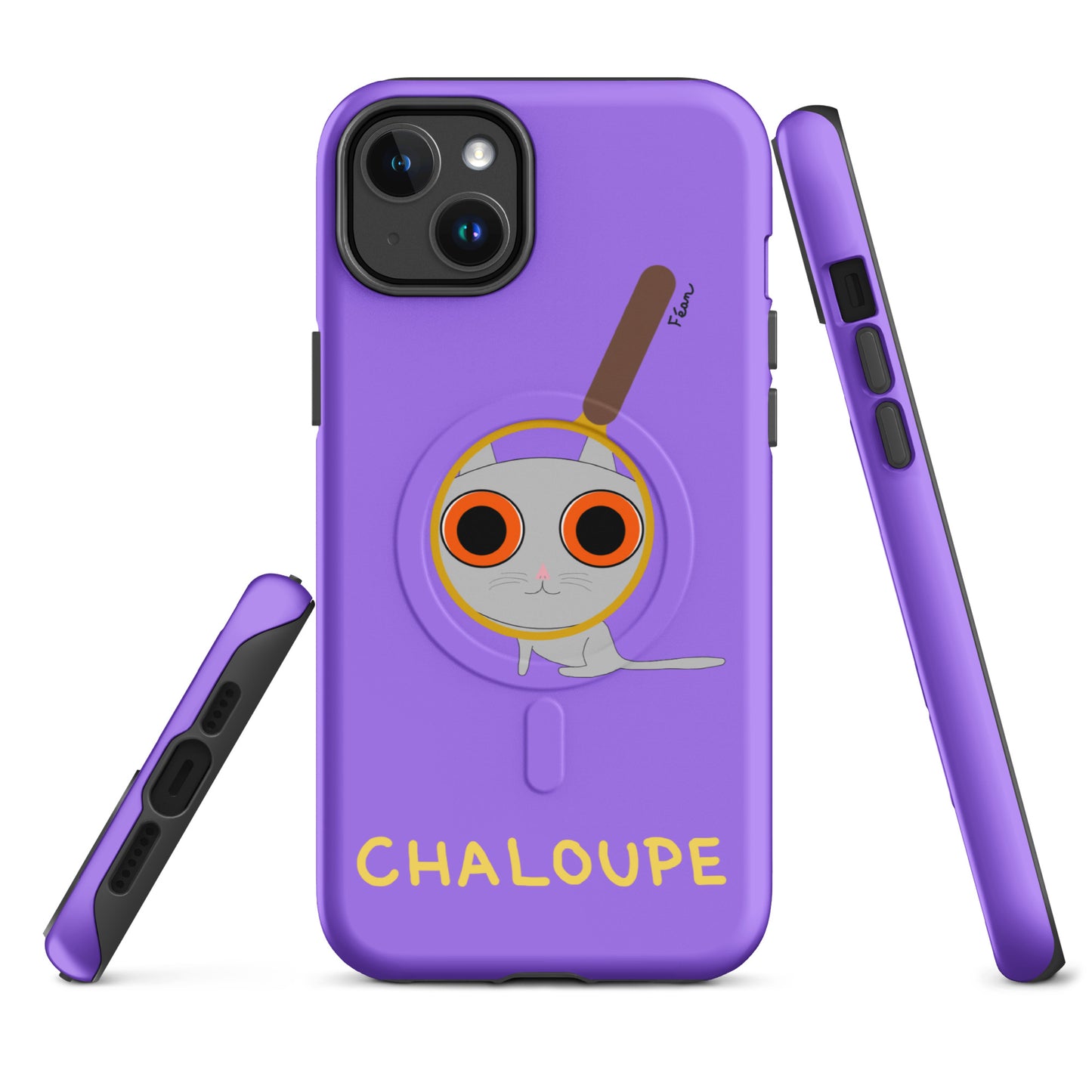 Coque solide pour iPhone® avec MagSafe® "chaloupe" finition mate