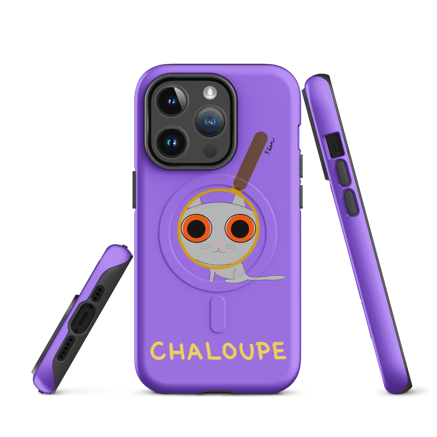 Coque solide pour iPhone® avec MagSafe® "chaloupe" finition mate
