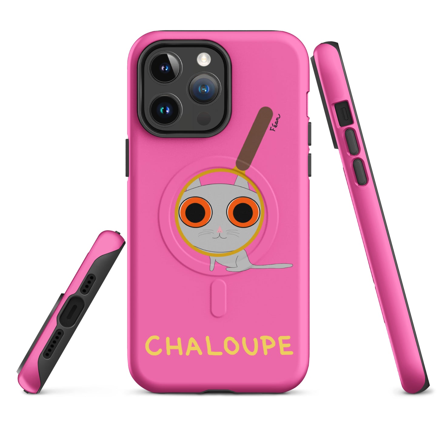 Coque solide pour iPhone® avec MagSafe® "chaloupe" finition mate