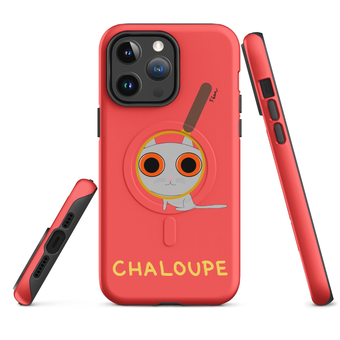 Coque solide pour iPhone® avec MagSafe® "chaloupe" finition mate