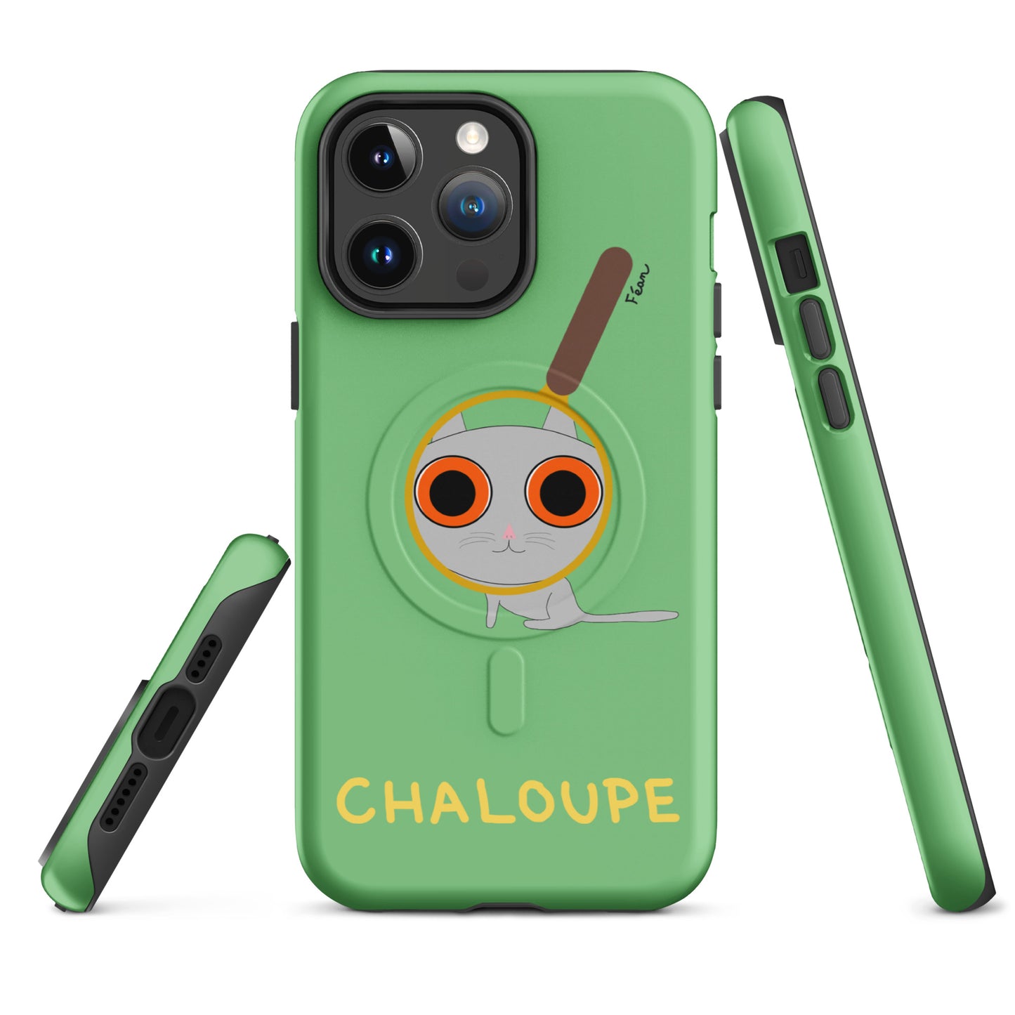 Coque solide pour iPhone® avec MagSafe® "chaloupe" finition mate