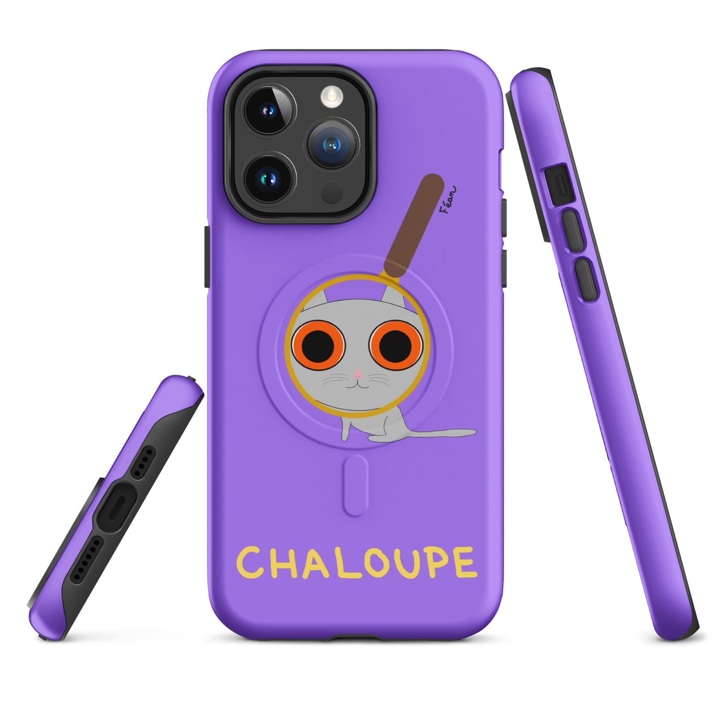 Coque solide pour iPhone® avec MagSafe® "chaloupe" finition mate