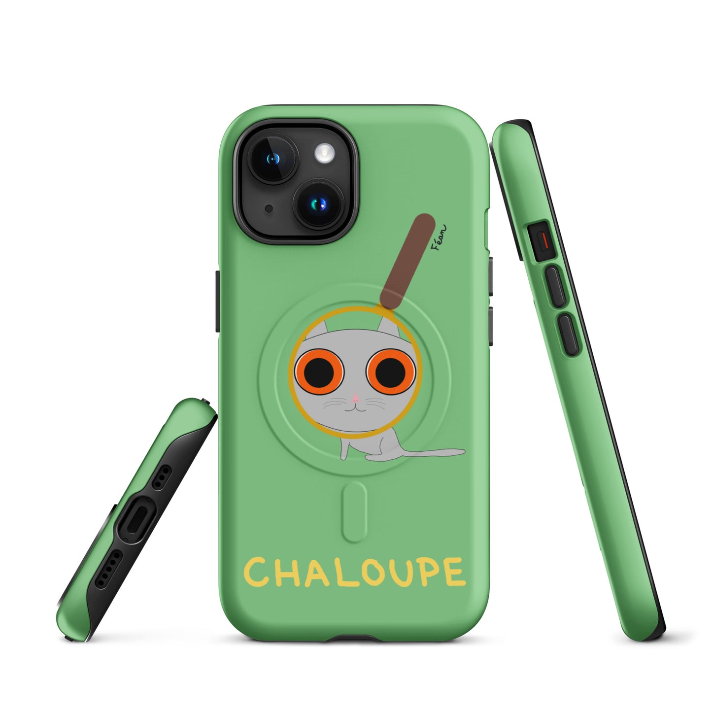 Coque solide pour iPhone® avec MagSafe® "chaloupe" finition mate