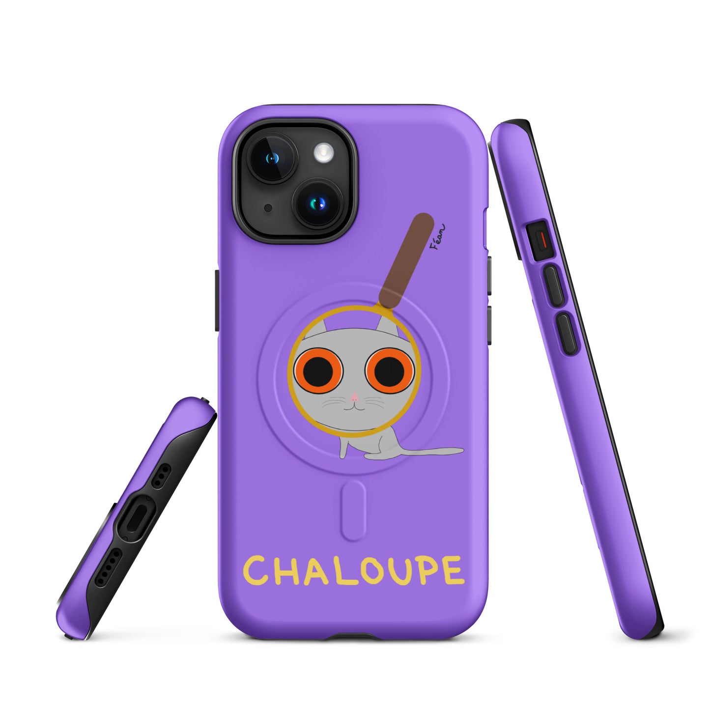 Coque solide pour iPhone® avec MagSafe® "chaloupe" finition mate