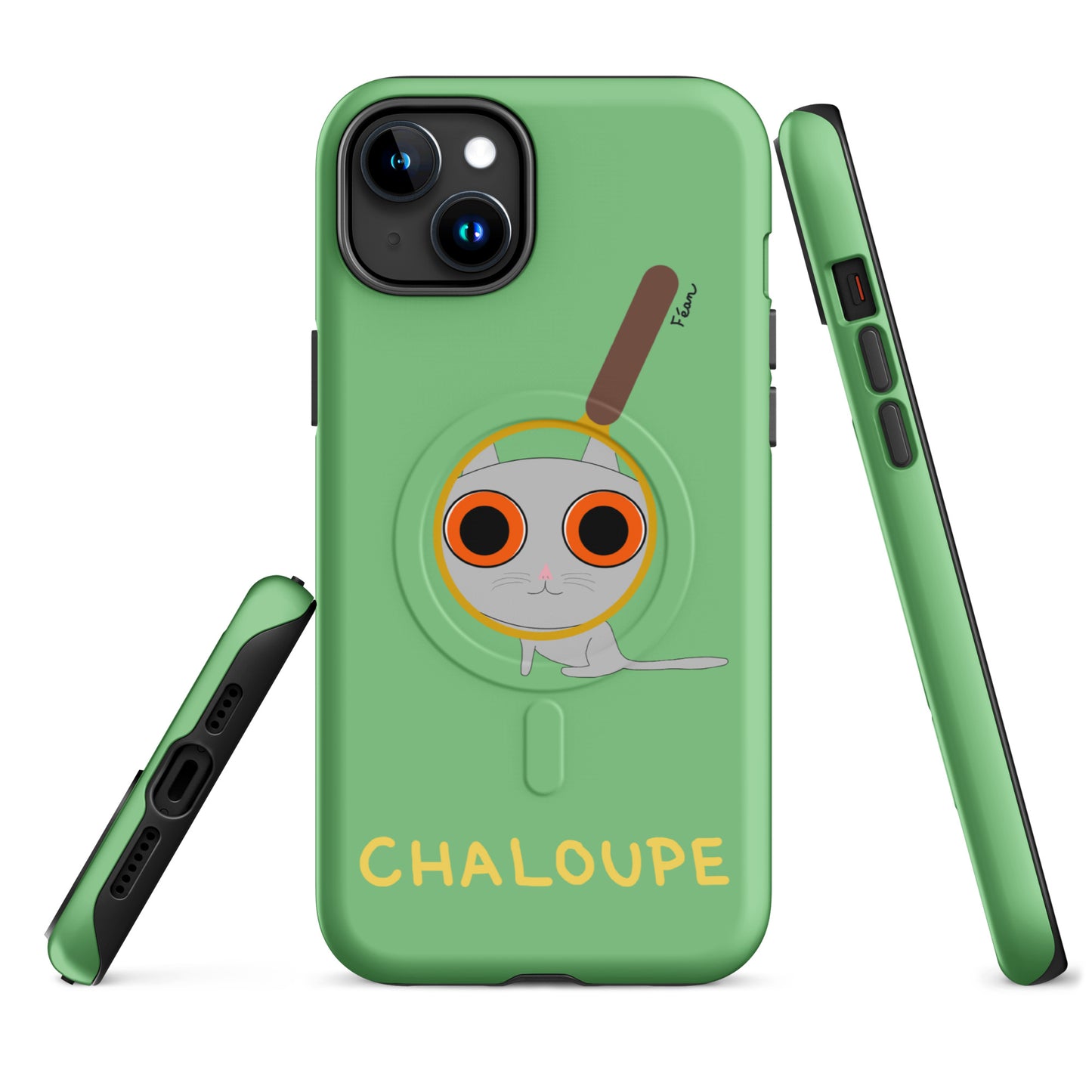 Coque solide pour iPhone® avec MagSafe® "chaloupe" finition mate