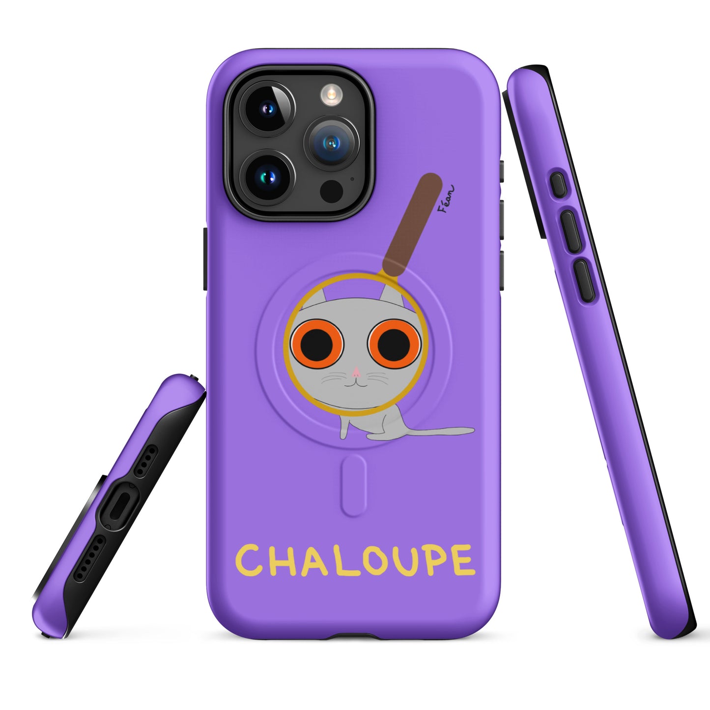 Coque solide pour iPhone® avec MagSafe® "chaloupe" finition mate