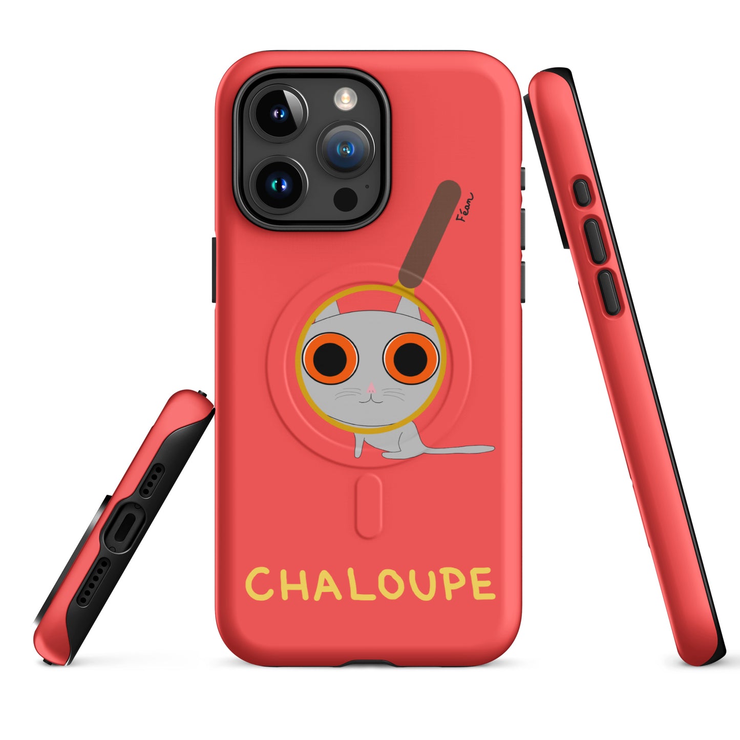 Coque solide pour iPhone® avec MagSafe® "chaloupe" finition mate