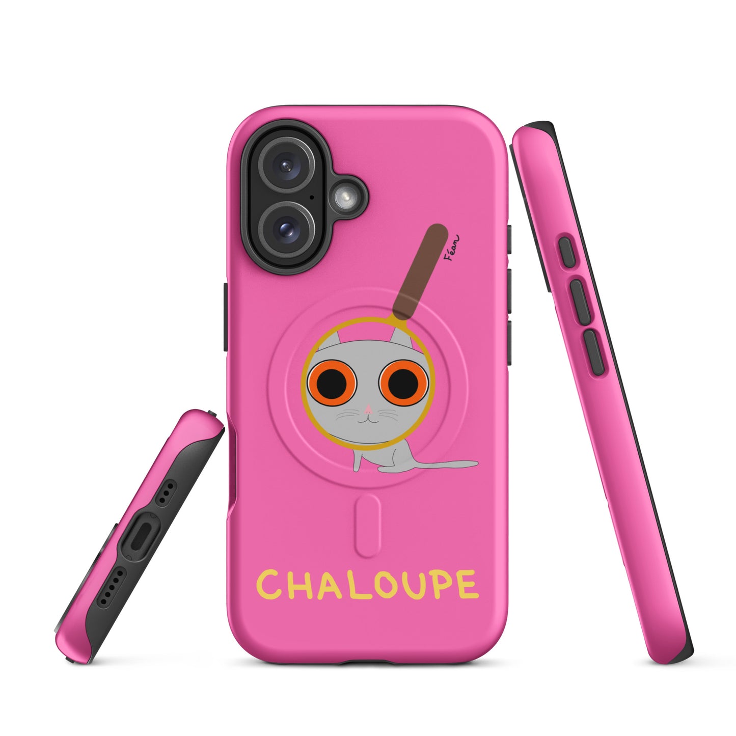 Coque solide pour iPhone® avec MagSafe® "chaloupe" finition mate