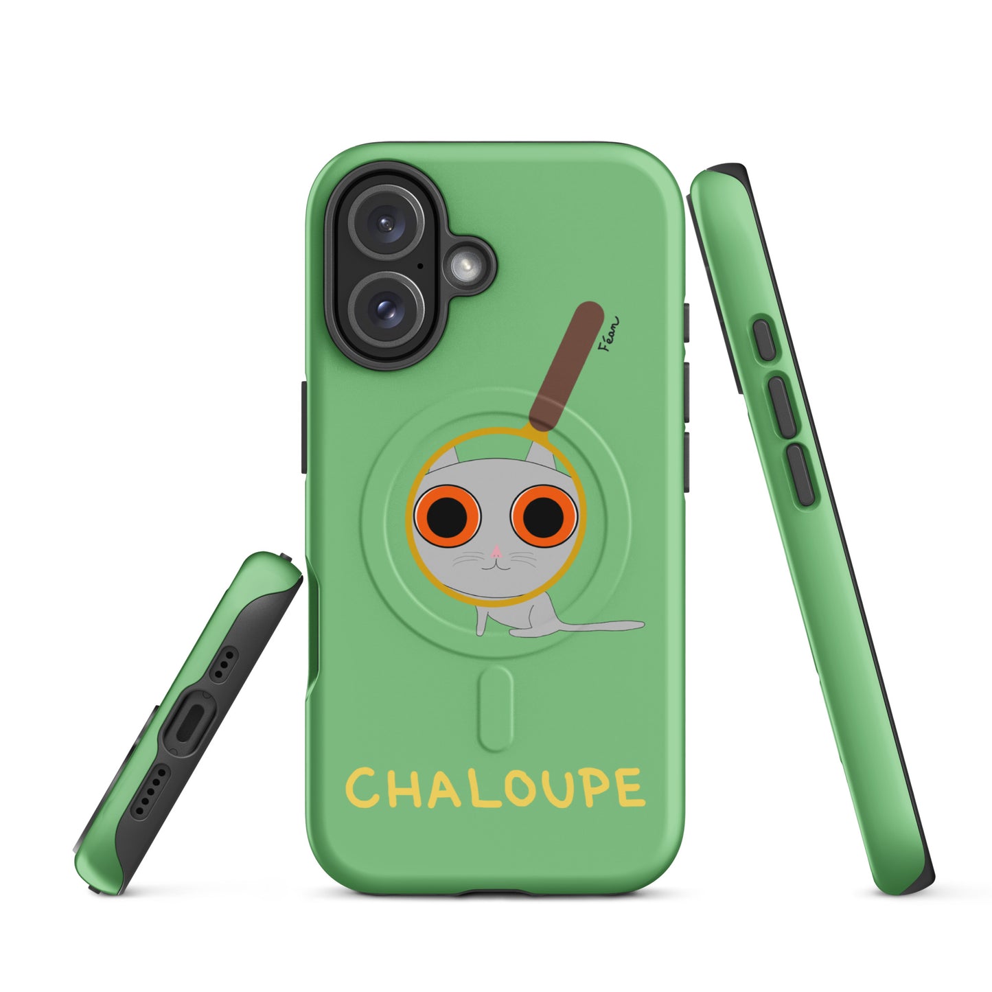 Coque solide pour iPhone® avec MagSafe® "chaloupe" finition mate
