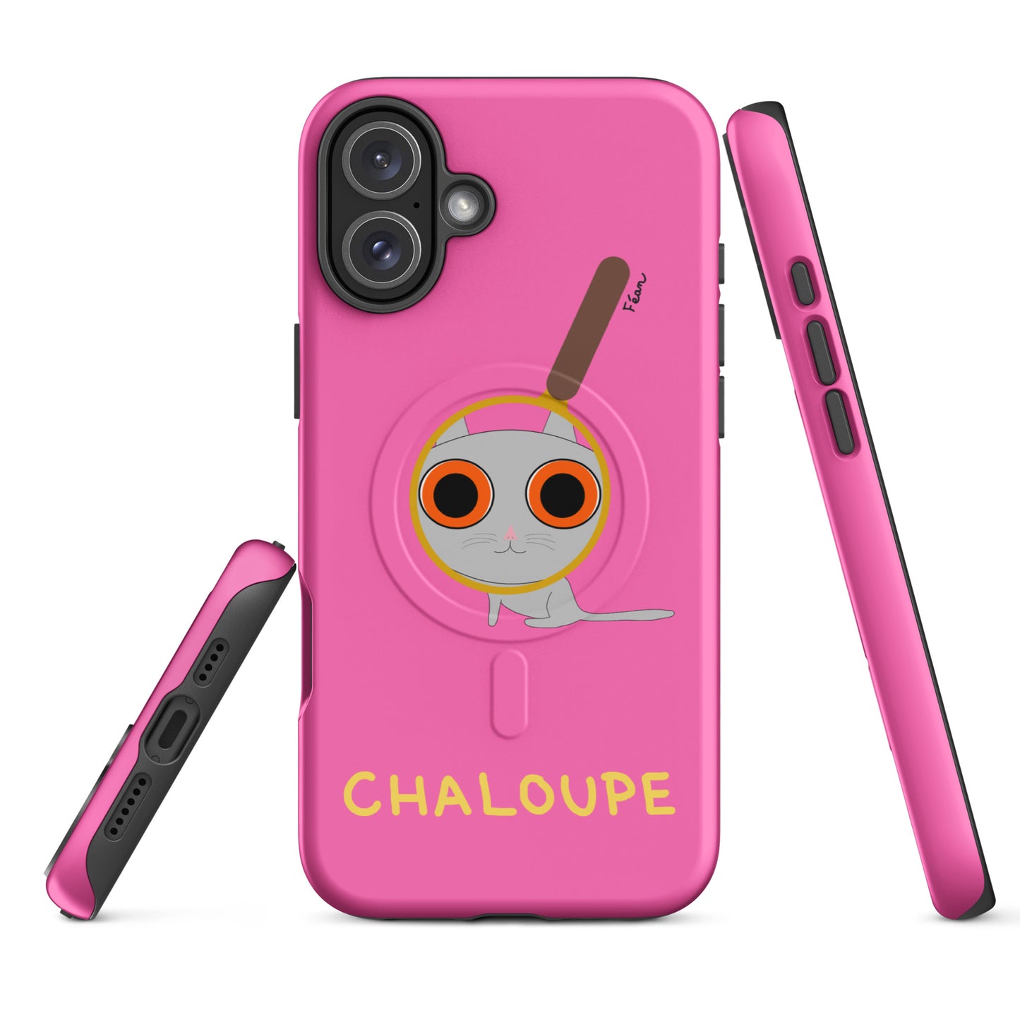Coque solide pour iPhone® avec MagSafe® "chaloupe" finition mate