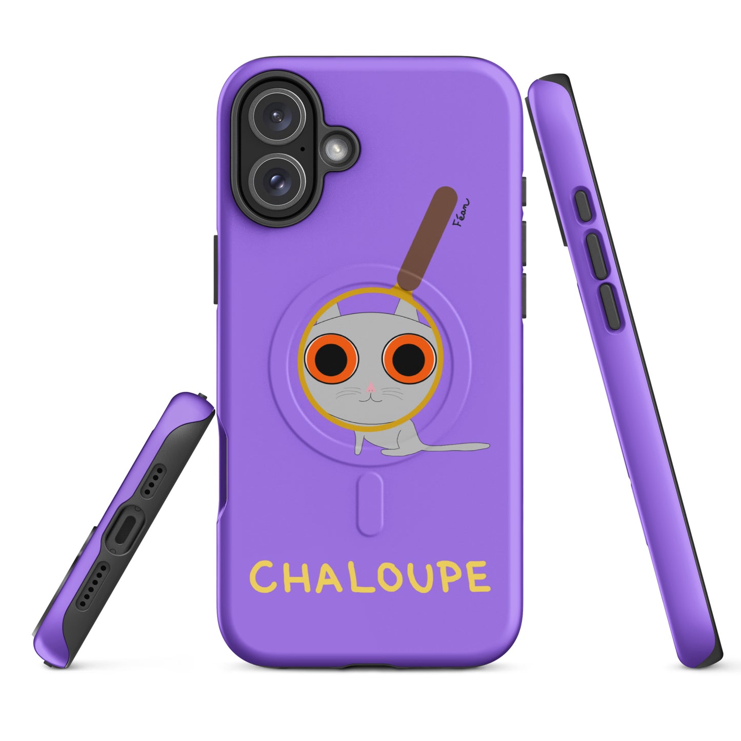 Coque solide pour iPhone® avec MagSafe® "chaloupe" finition mate