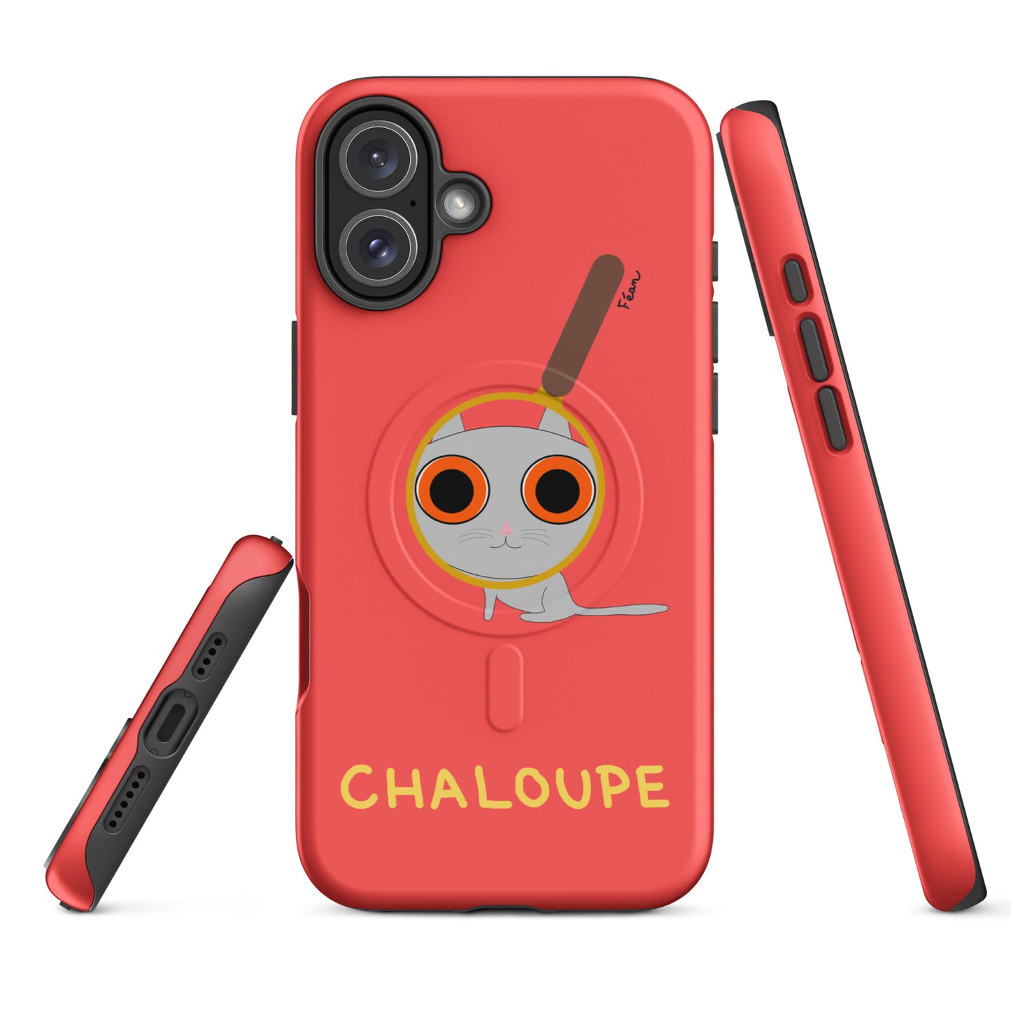 Coque solide pour iPhone® avec MagSafe® "chaloupe" finition mate
