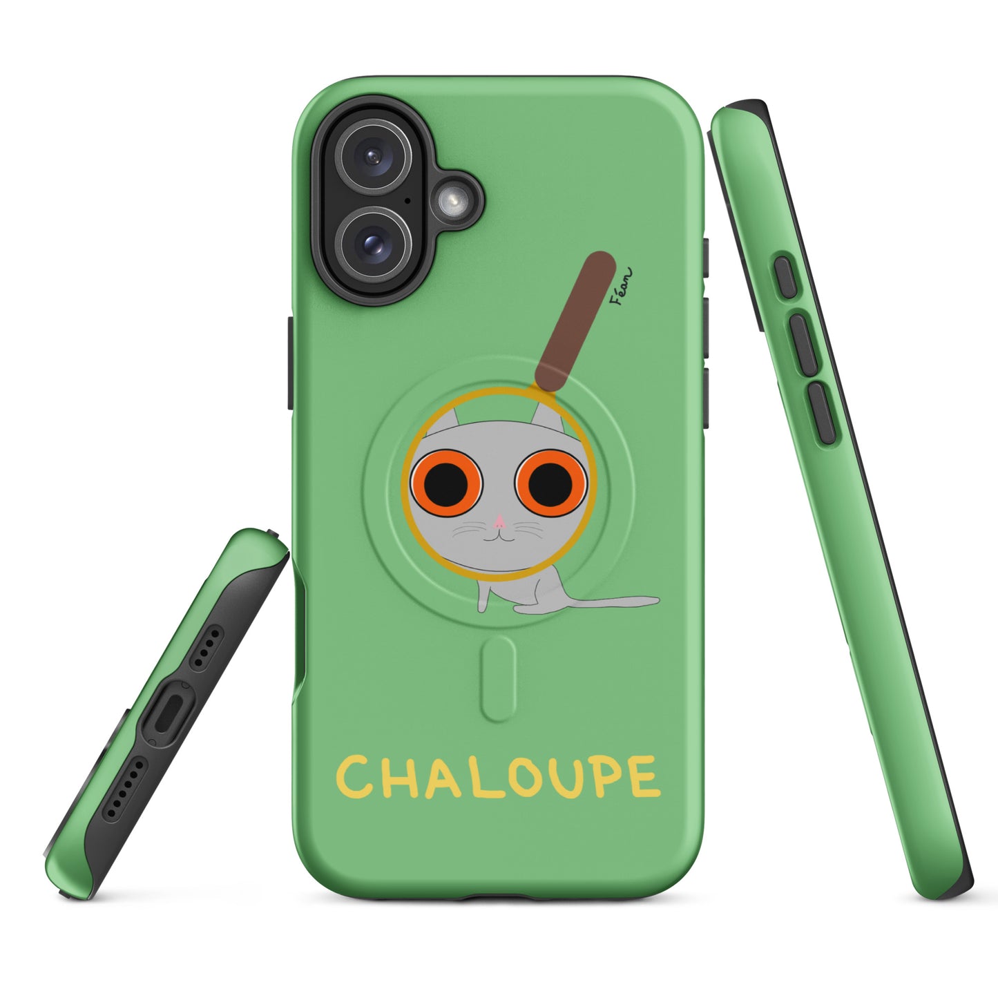 Coque solide pour iPhone® avec MagSafe® "chaloupe" finition mate