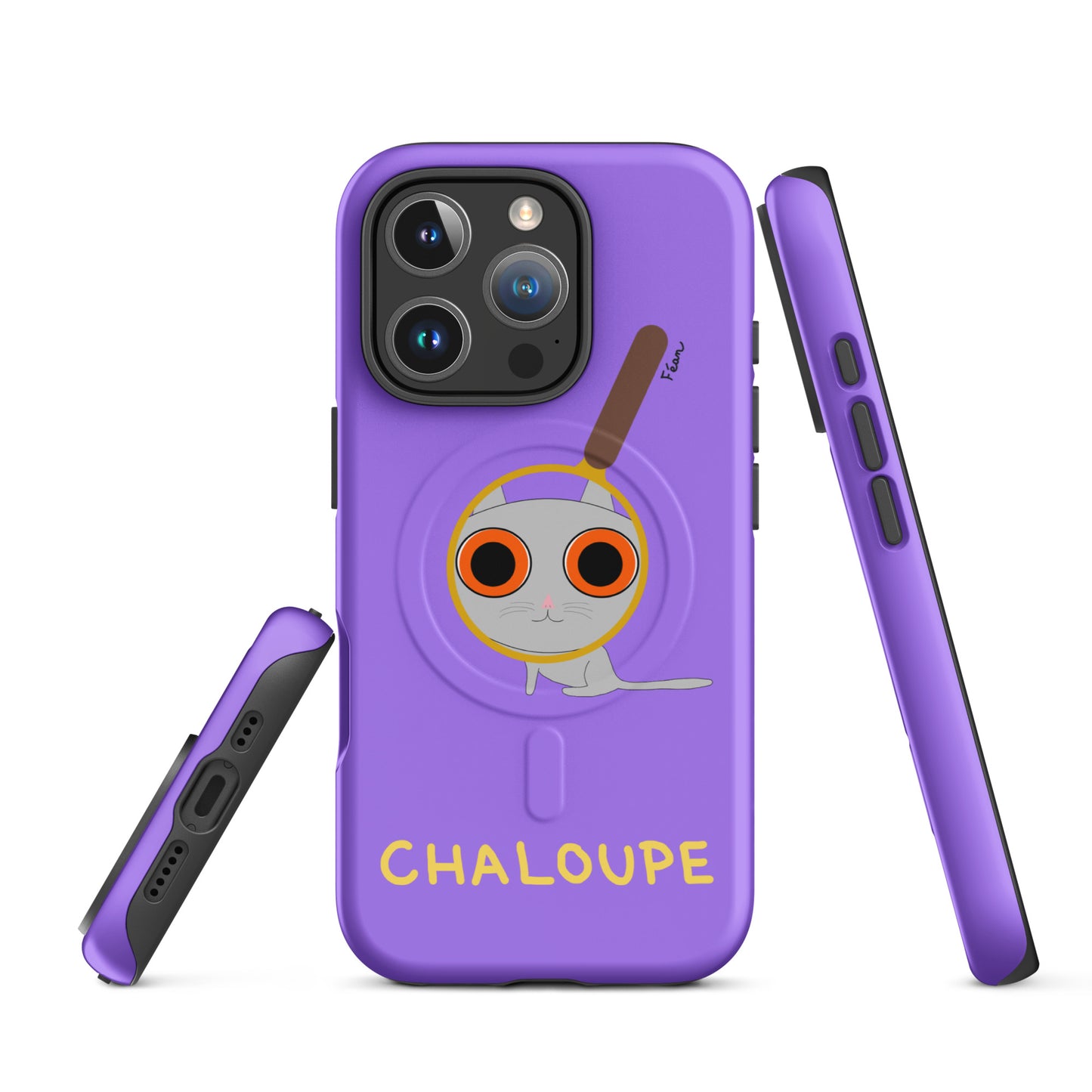 Coque solide pour iPhone® avec MagSafe® "chaloupe" finition mate