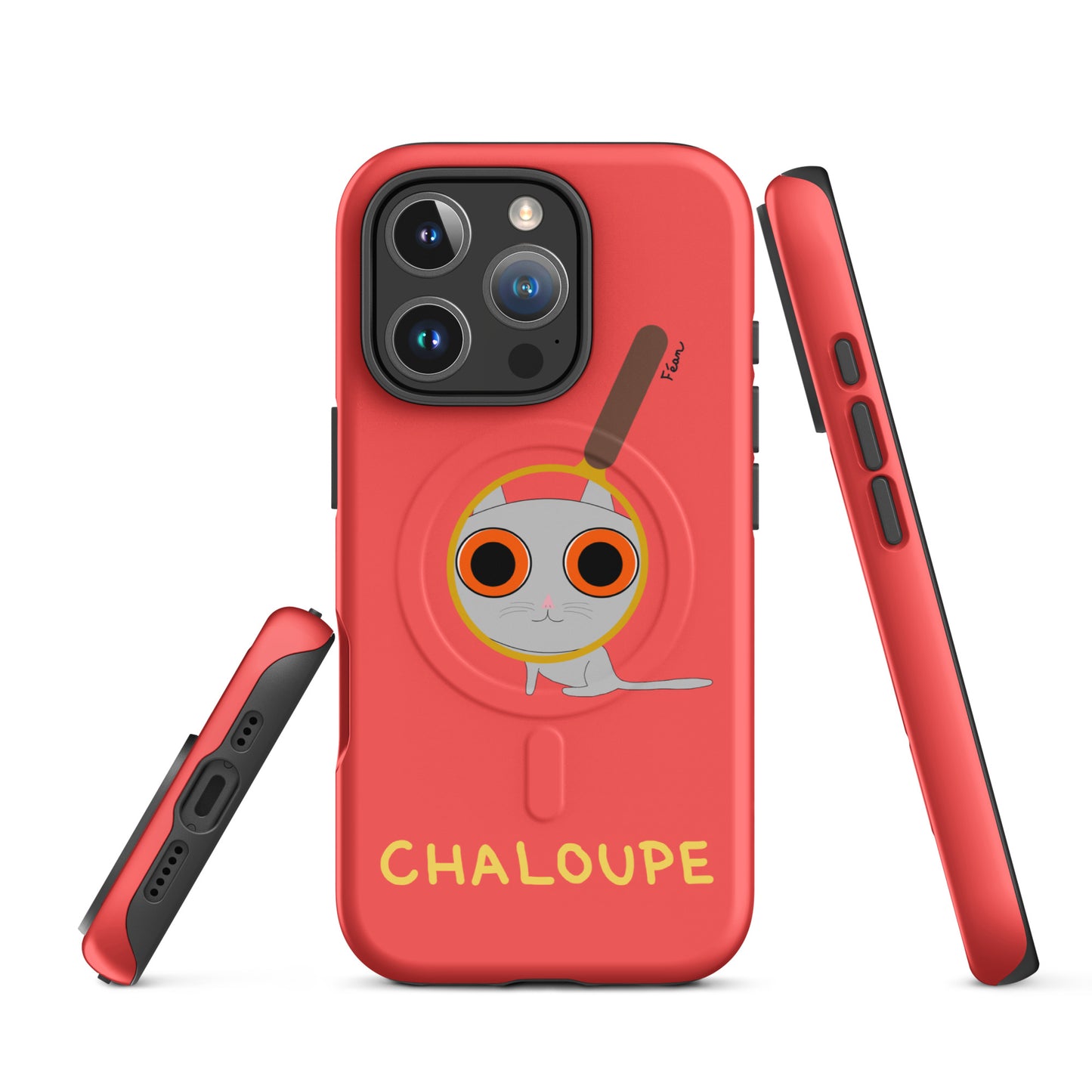 Coque solide pour iPhone® avec MagSafe® "chaloupe" finition mate
