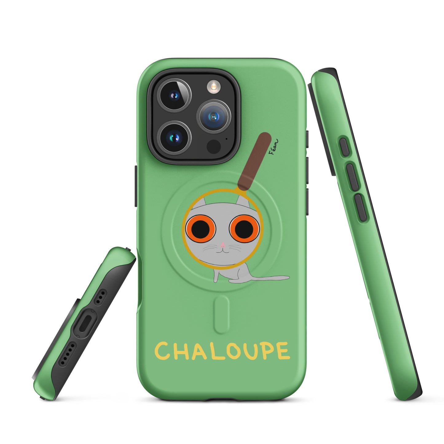 Coque solide pour iPhone® avec MagSafe® "chaloupe" finition mate