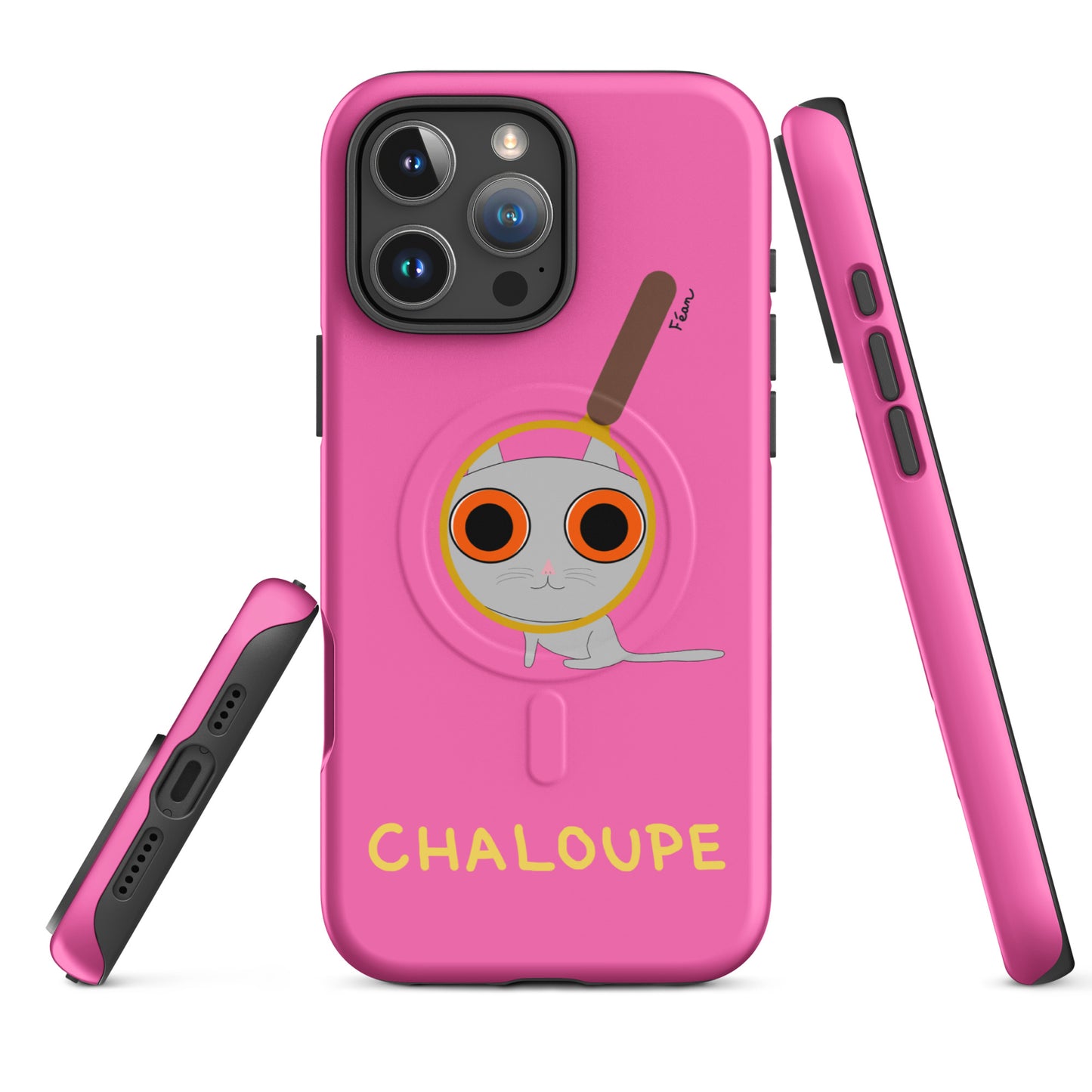 Coque solide pour iPhone® avec MagSafe® "chaloupe" finition mate