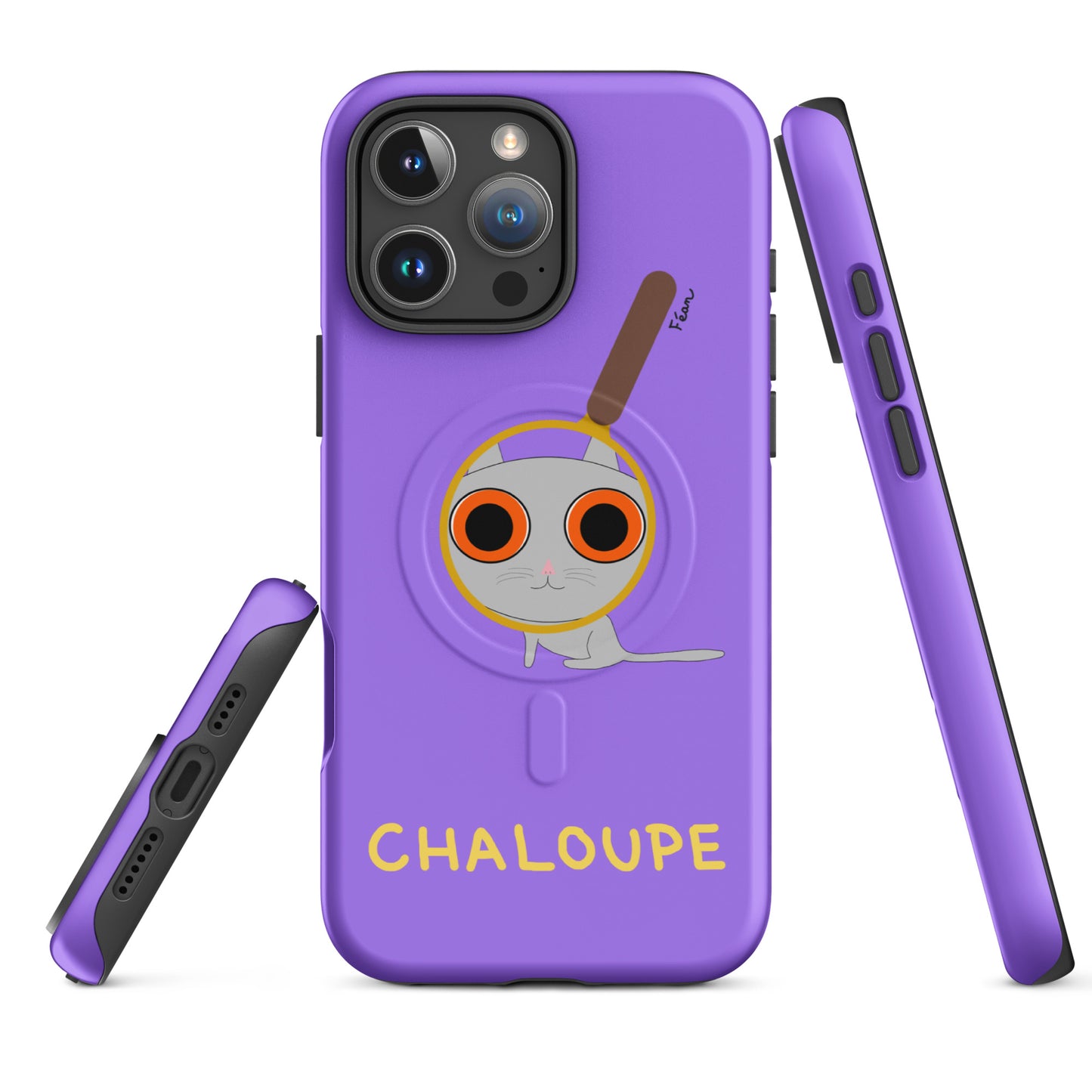 Coque solide pour iPhone® avec MagSafe® "chaloupe" finition mate