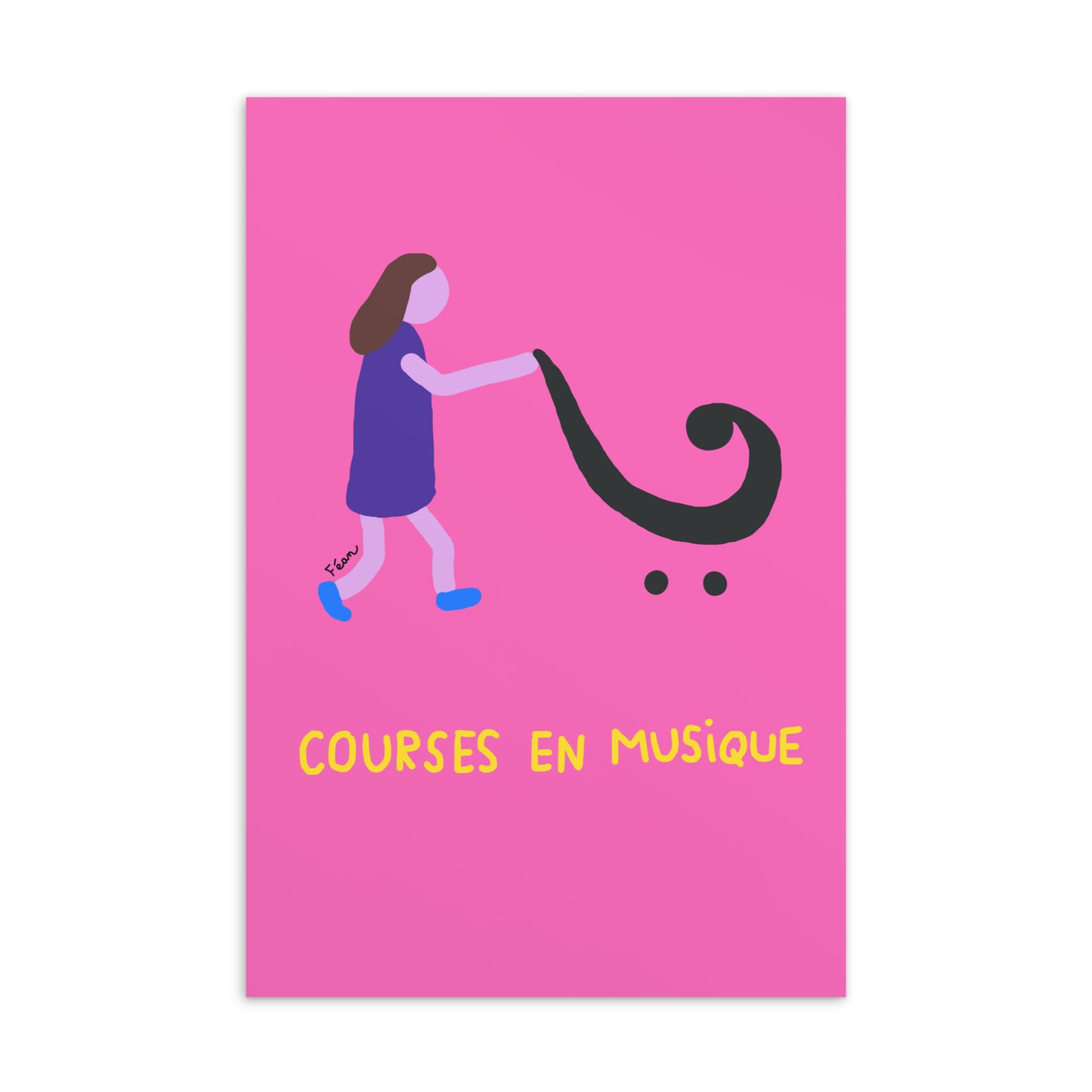 Lot de 10 cartes postales - Musique